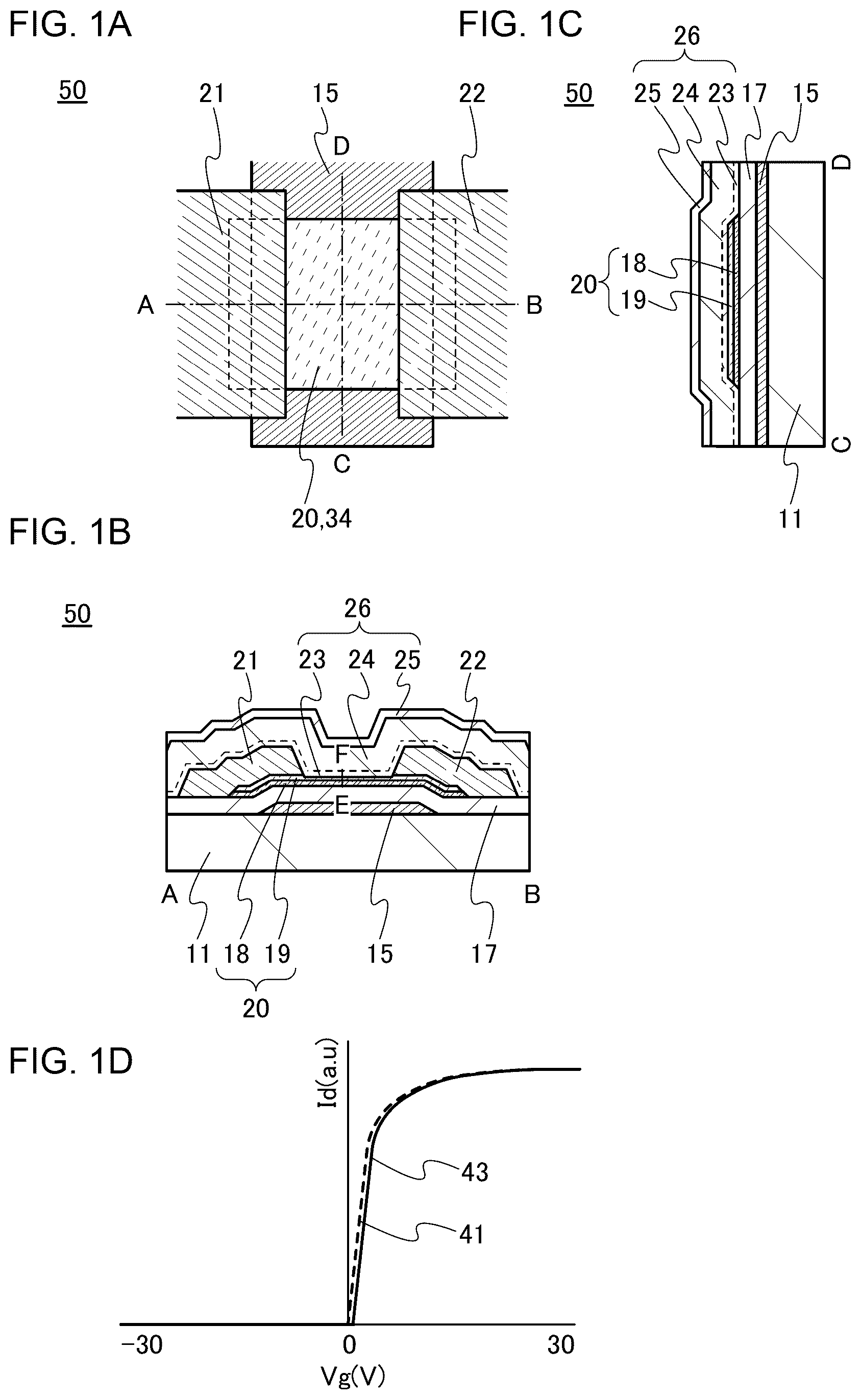 Patent US11824105 — Semiconductor device and method for manufacturing the same — Figure 1