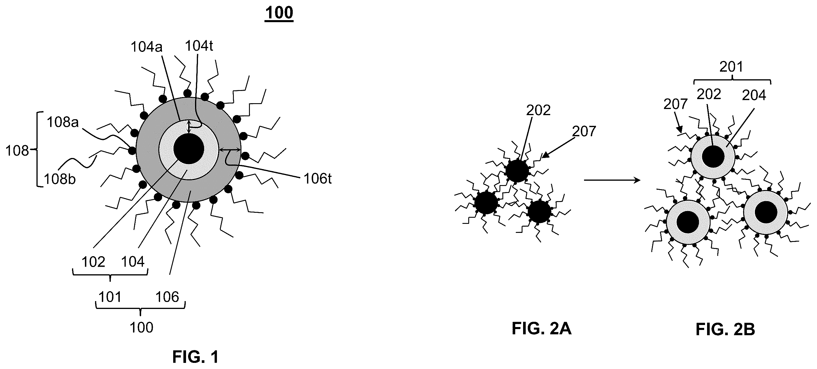 Patent US11824146 Figure 1 – Quantum dot encapsulation techniques