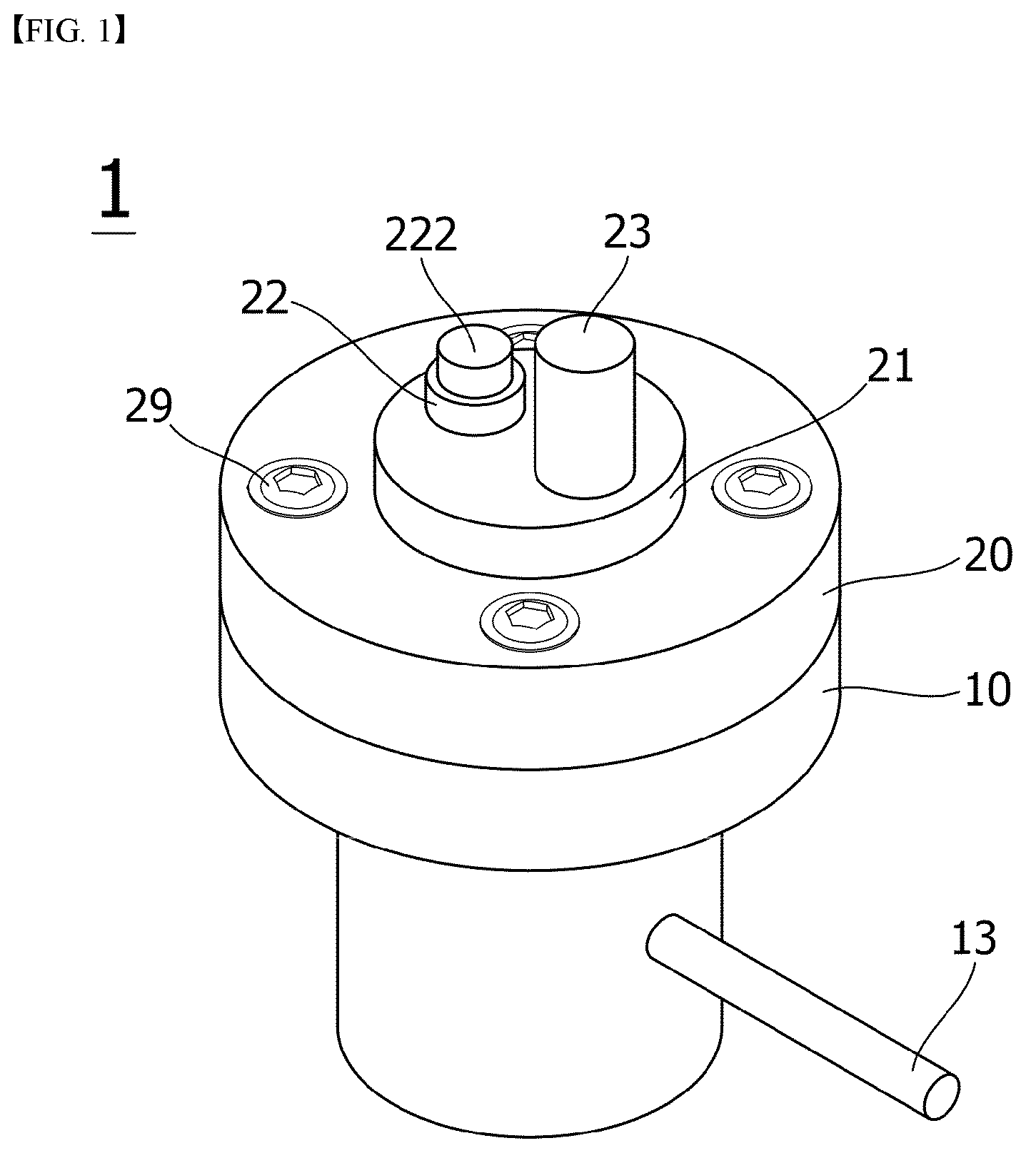 Patent US11824171 — Internal pressure measuring jig for cylindrical battery cell — Figure 1