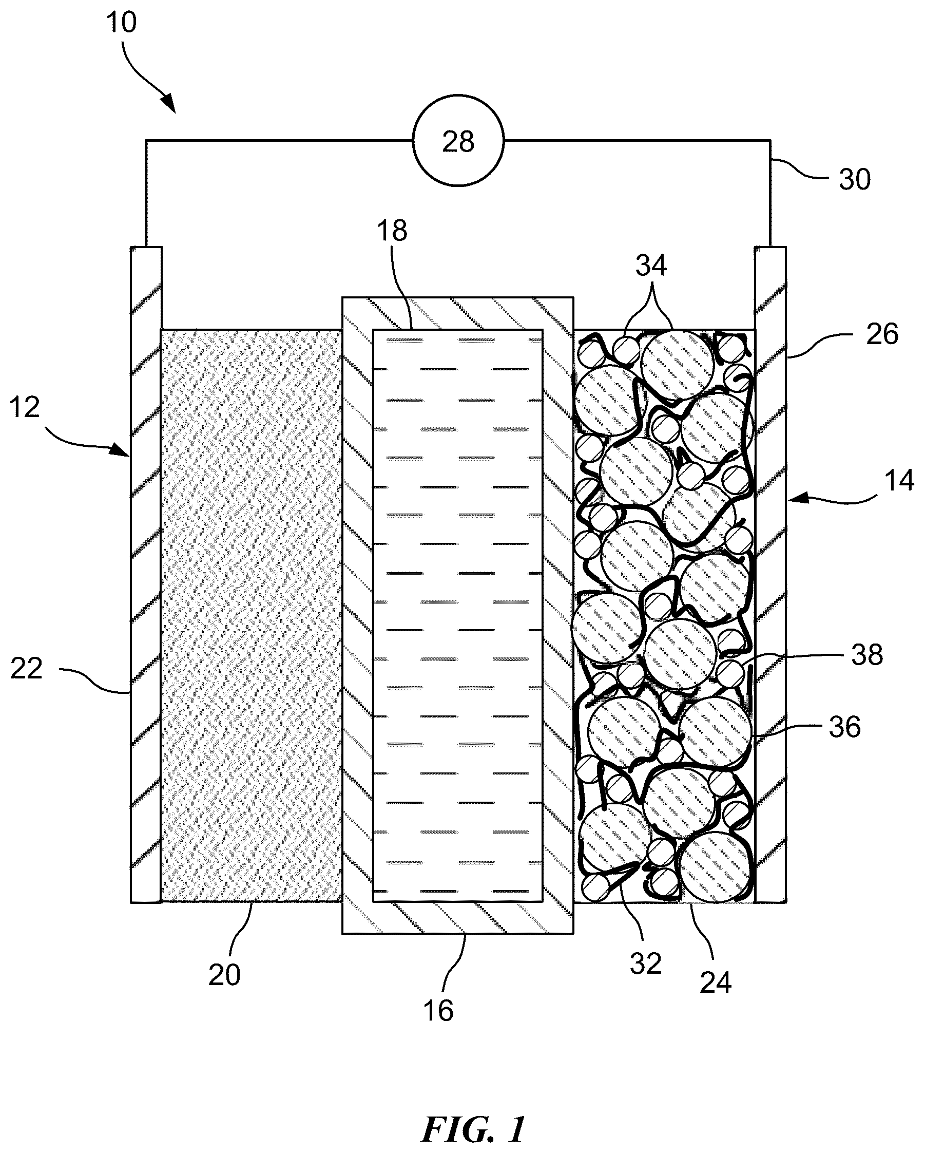 Patent US11824186 — Prelithiated negative electrodes including Li—Si alloy particles and methods of manufacturing the same — Figure 1