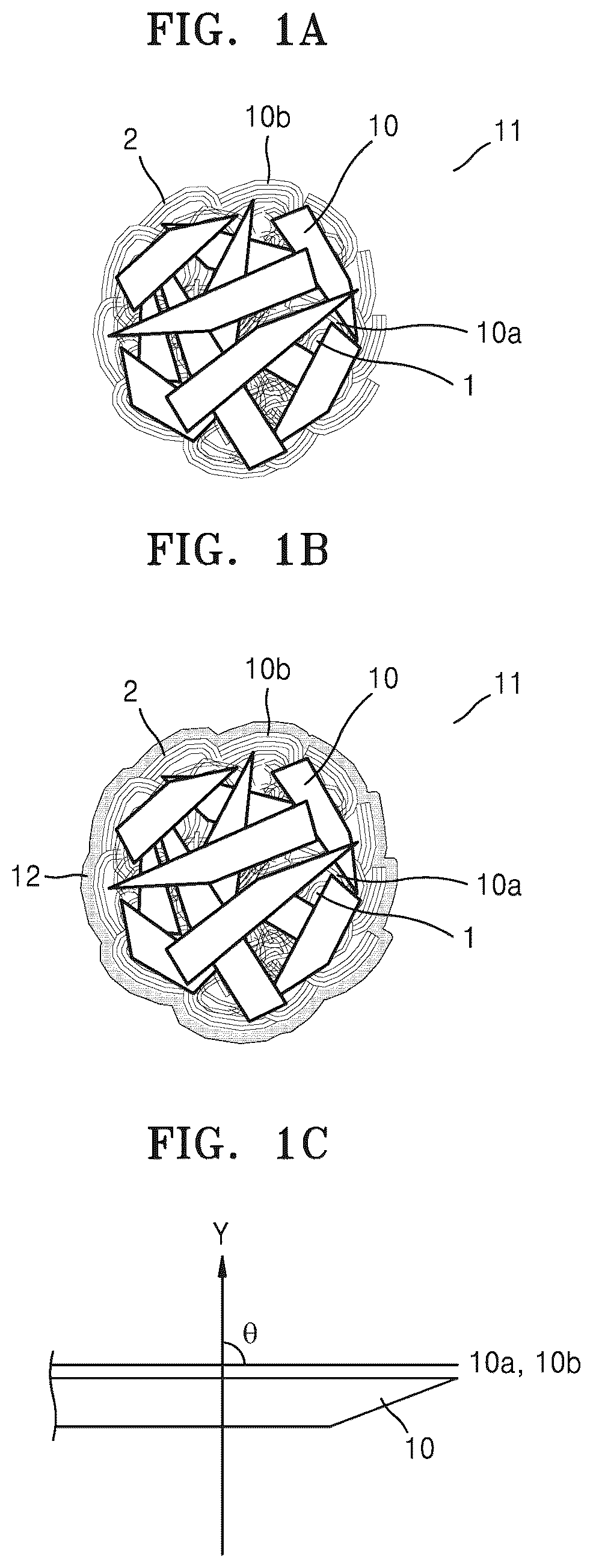 Patent US11824198 — Silicon composite cluster and carbon composite thereof, and electrode, lithium battery, and electronic device each including the same — Figure 1