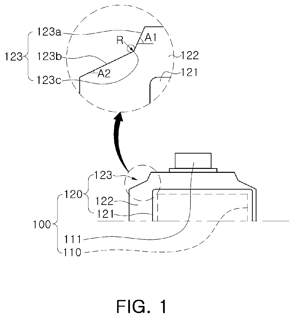 Patent US11824209 — Pouch-type secondary battery and battery module comprising the same — Figure 1