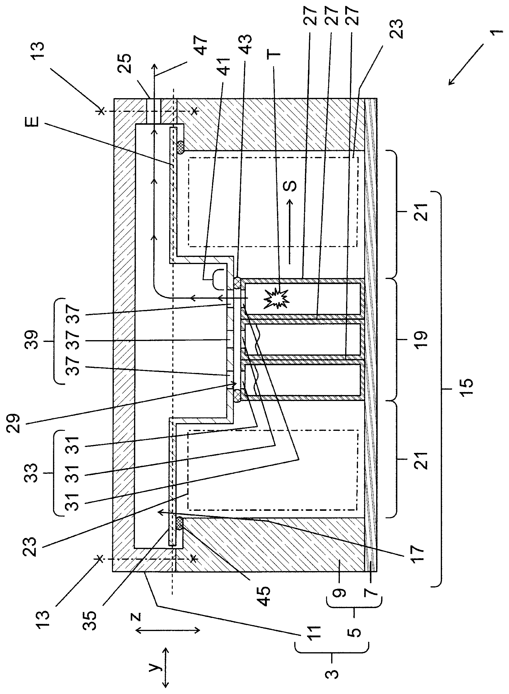 Patent US11824222 Figure 1 – High-voltage battery for an electrically operated vehicle