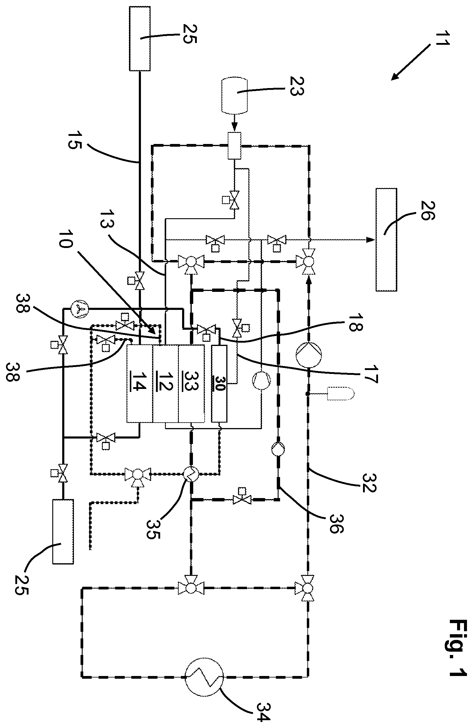 Patent US11824230 — Method for operating an energy supply device — Figure 1
