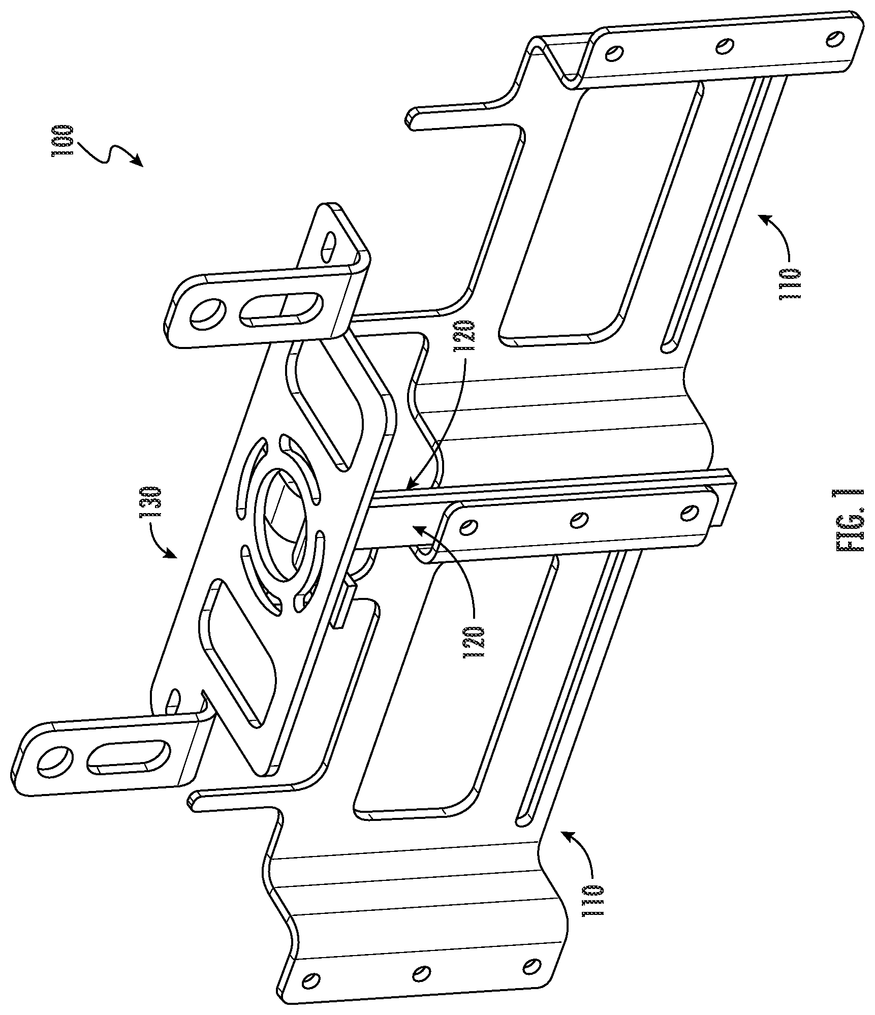 Patent US11824252 Figure 1 – Small cell antenna strand mounts and assemblies