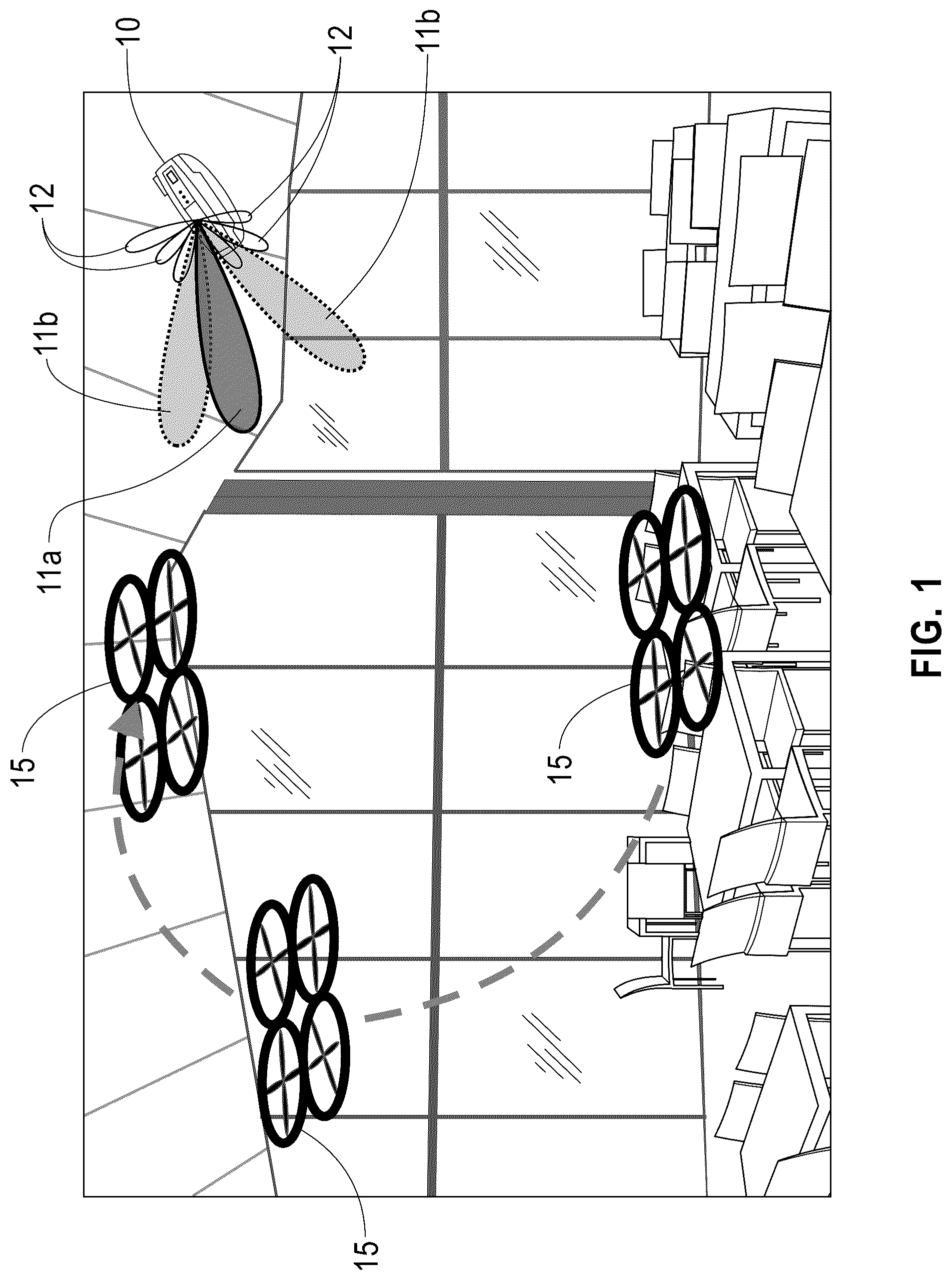 Patent US11824272 — In-field millimeter-wave phased array radiation pattern estimation and validation — Figure 1