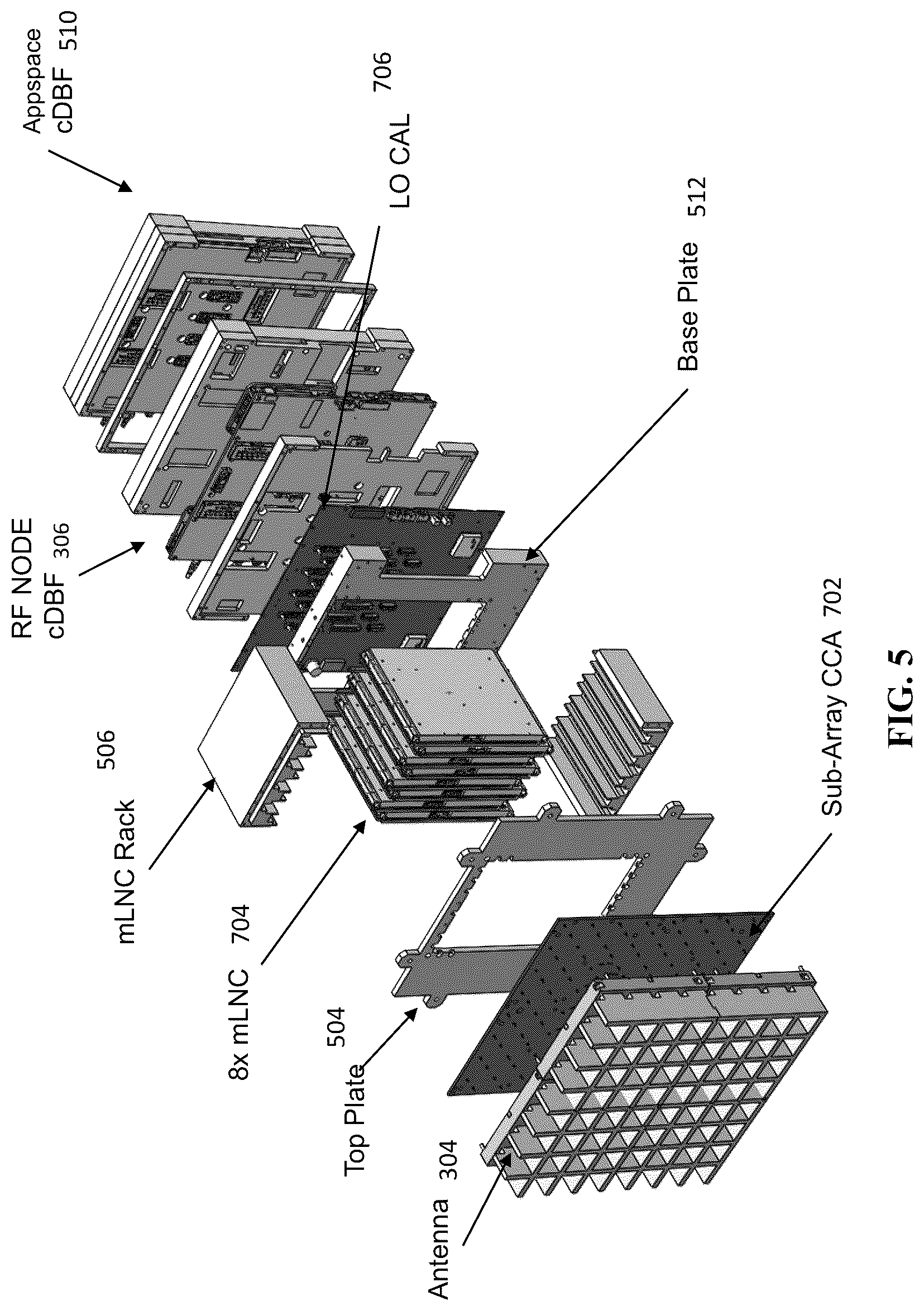 Patent US11824279 Figure 8 – System and method for a digitally beamformed phased array feed