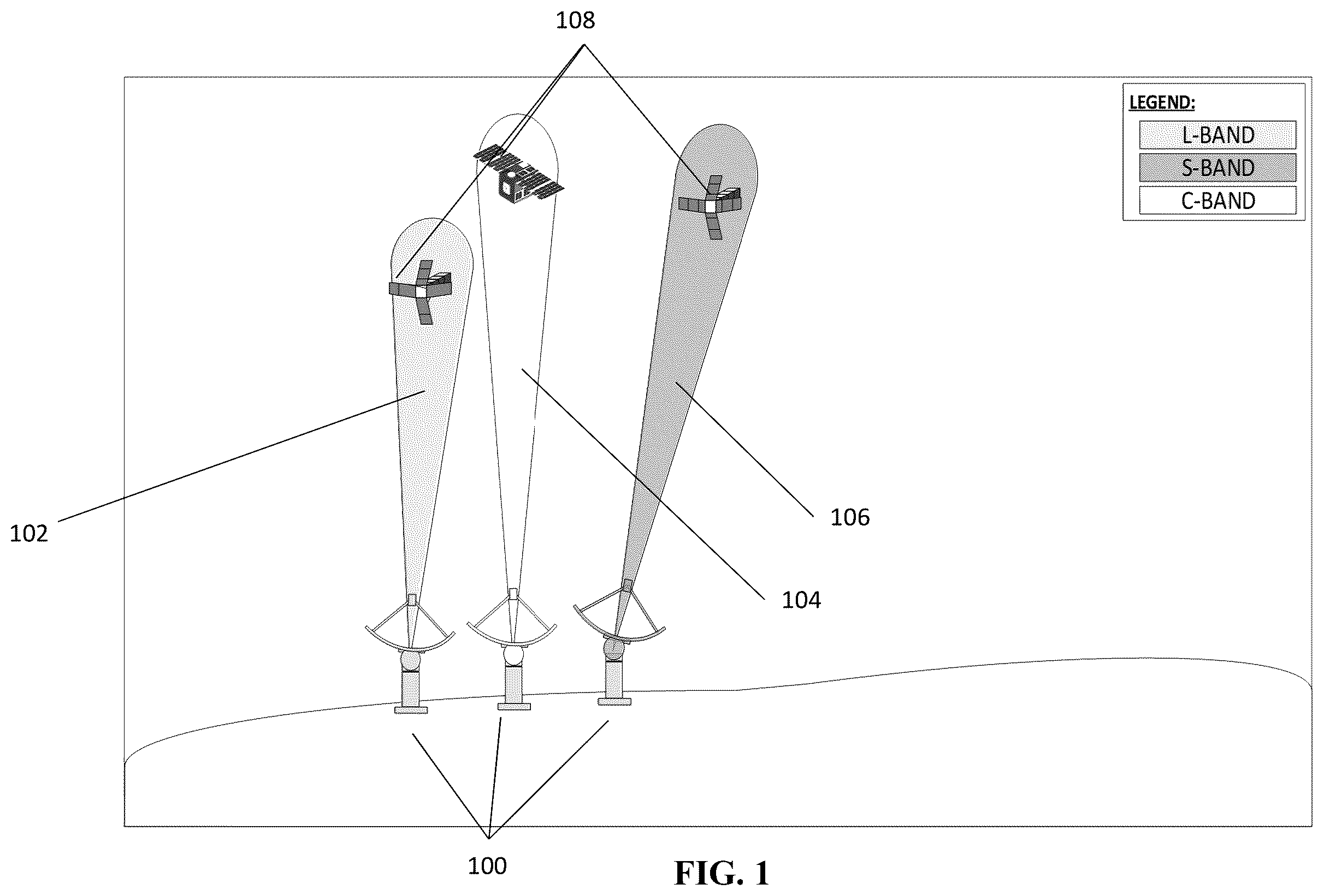 Patent US11824280 — System and method for a digitally beamformed phased array feed — Figure 1