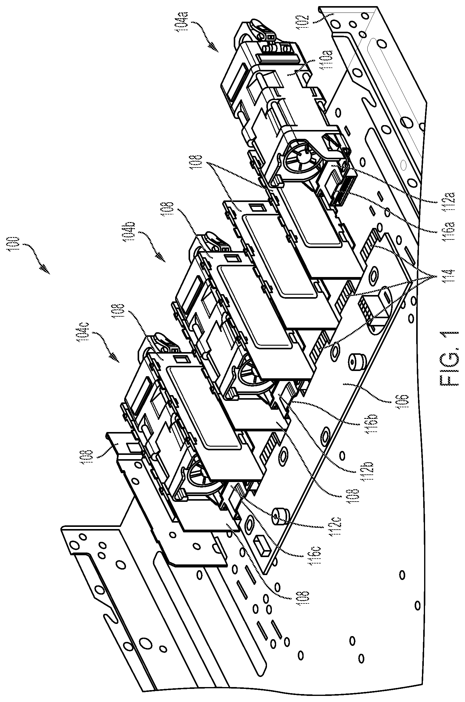 Patent US11824292 — Connector with a slot for a small circuit board — Figure 1