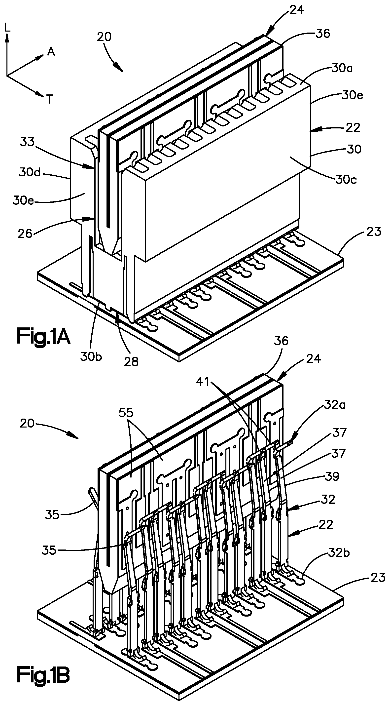 Patent US11824294 — Printed circuit board having commoned ground plane — Figure 1