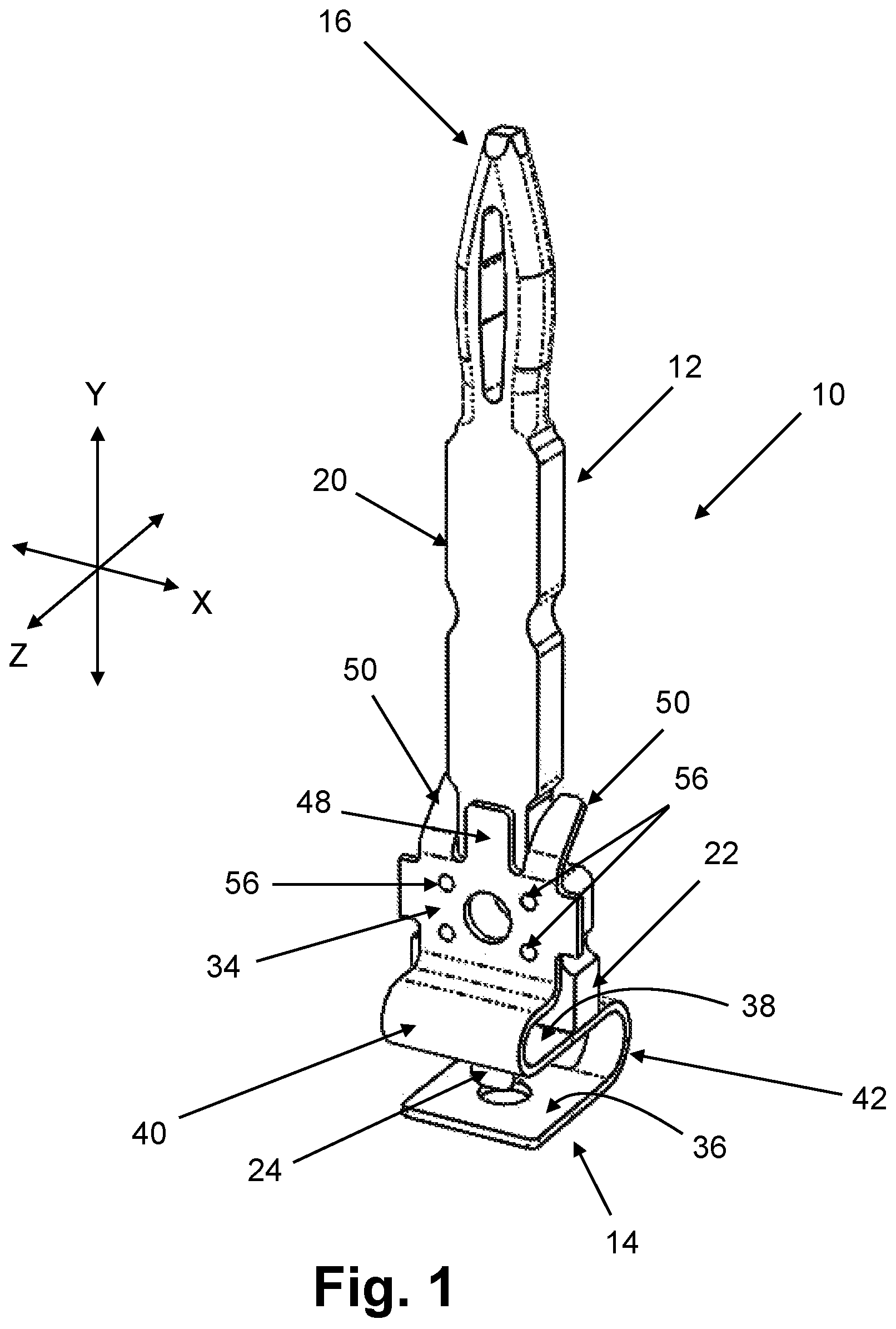 Patent US11824298 — Multi-part contact — Figure 1
