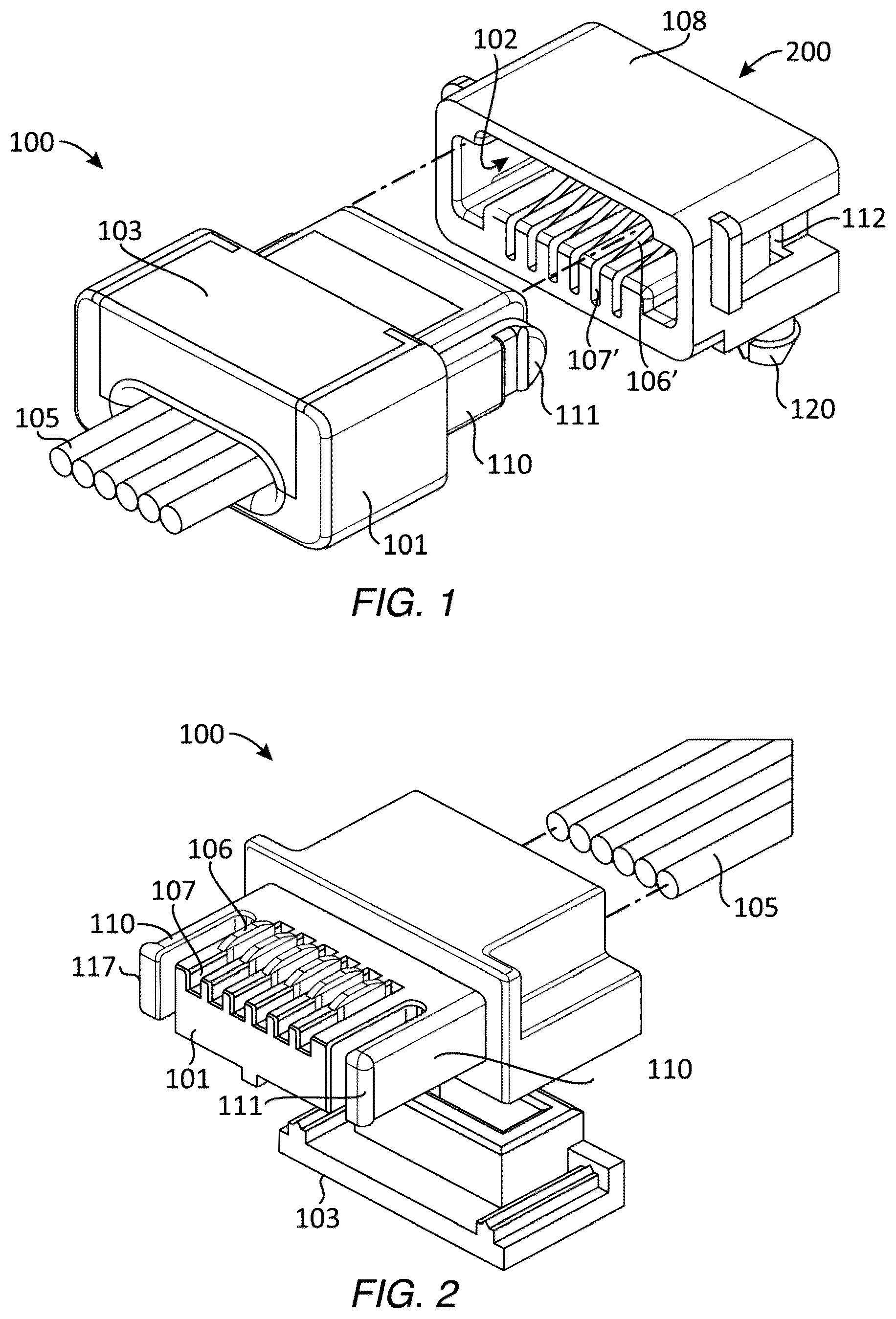 Patent US11824307 — Electrical connector and connector elements for a modular construction element and/or system — Figure 1