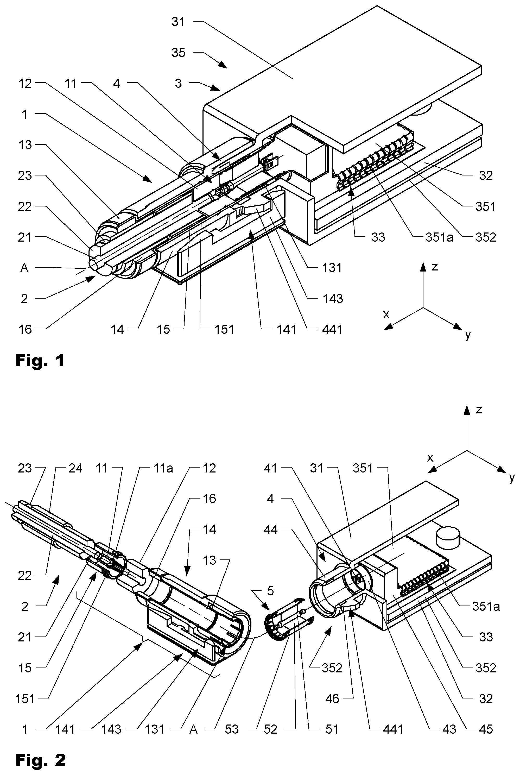 Patent US11824315 — Coaxial connector and cable assembly — Figure 1