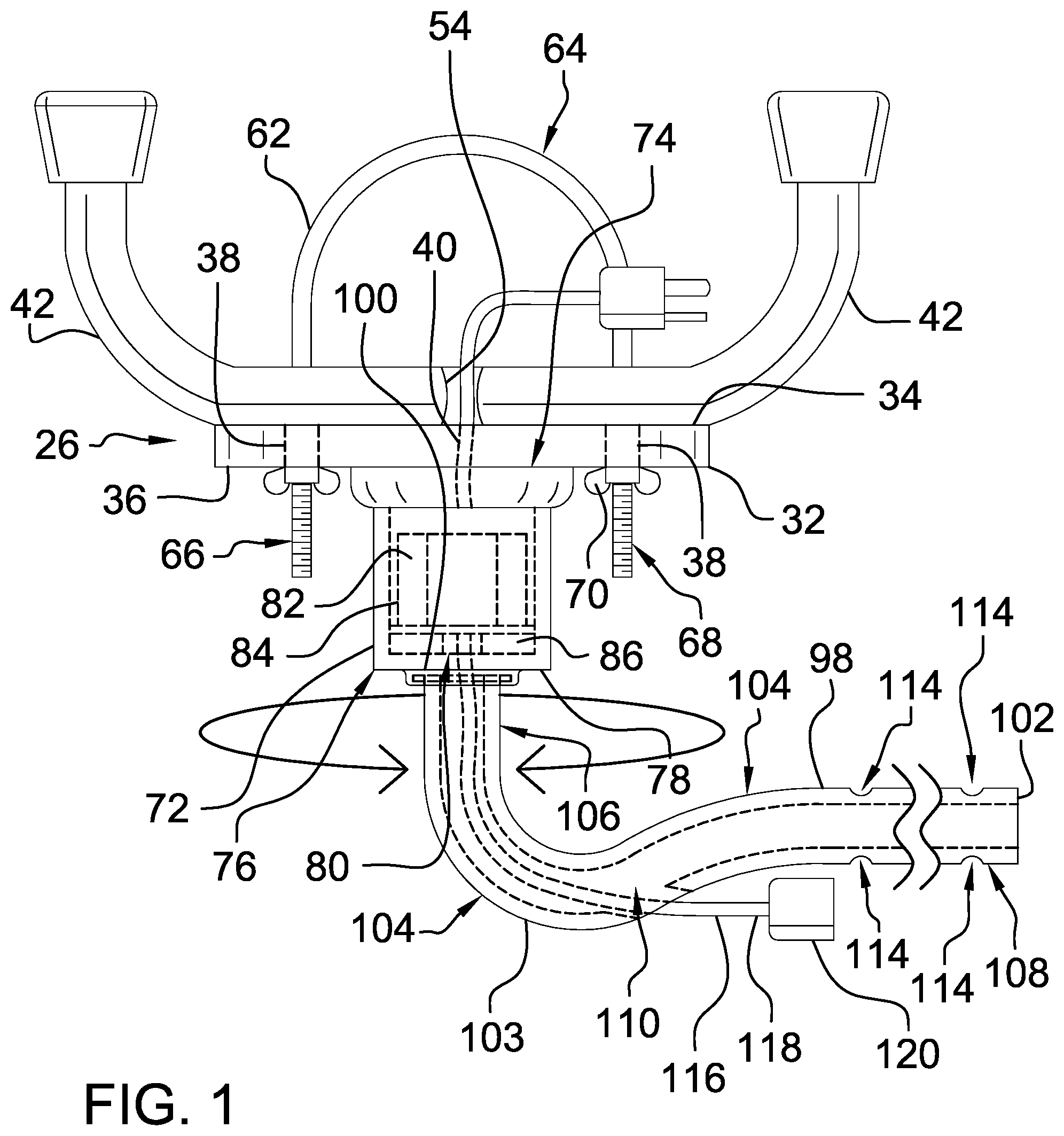 Patent US11824337 — Cable management assembly — Figure 1