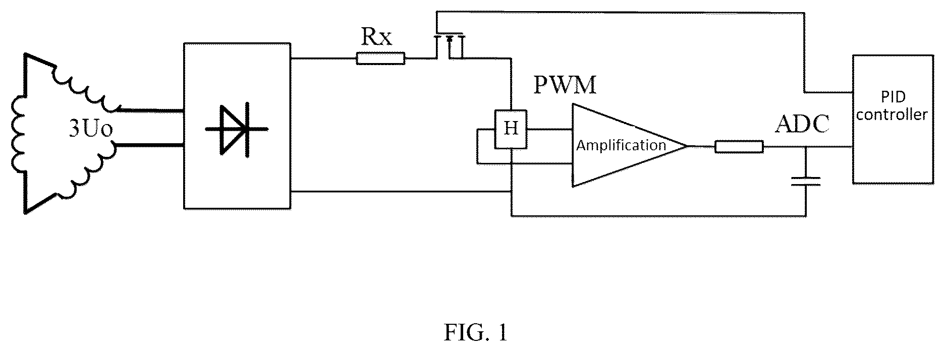 Patent US11824348 — PT ferromagnetic resonance elimination method implemented by actively inputting resistance through electronic load — Figure 1