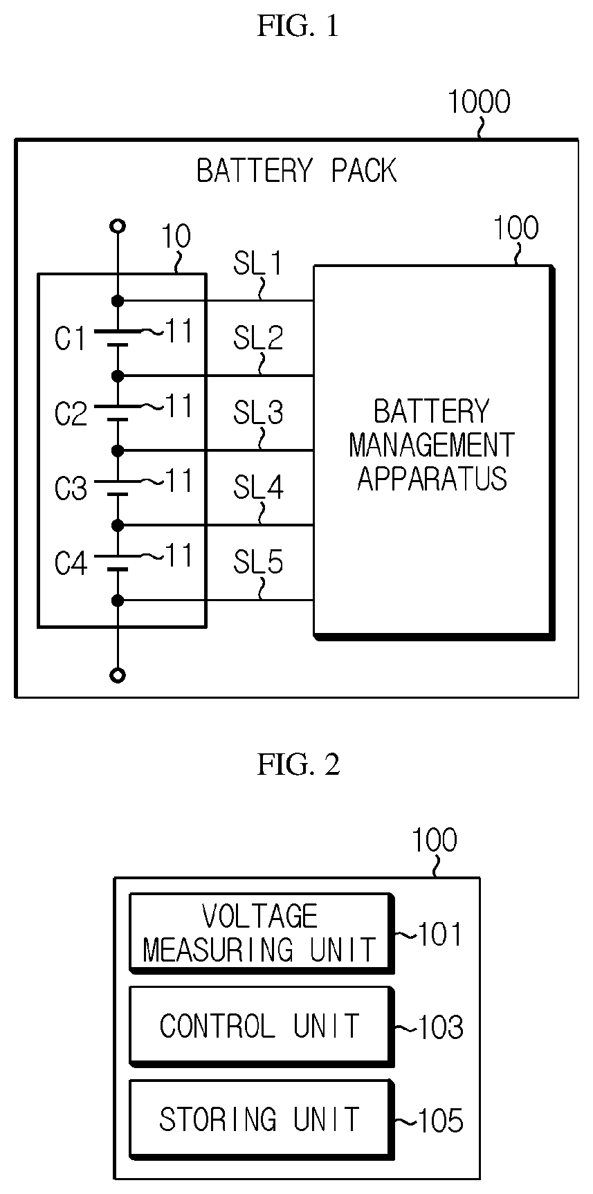 Patent US11824395 — Battery management apparatus — Figure 1