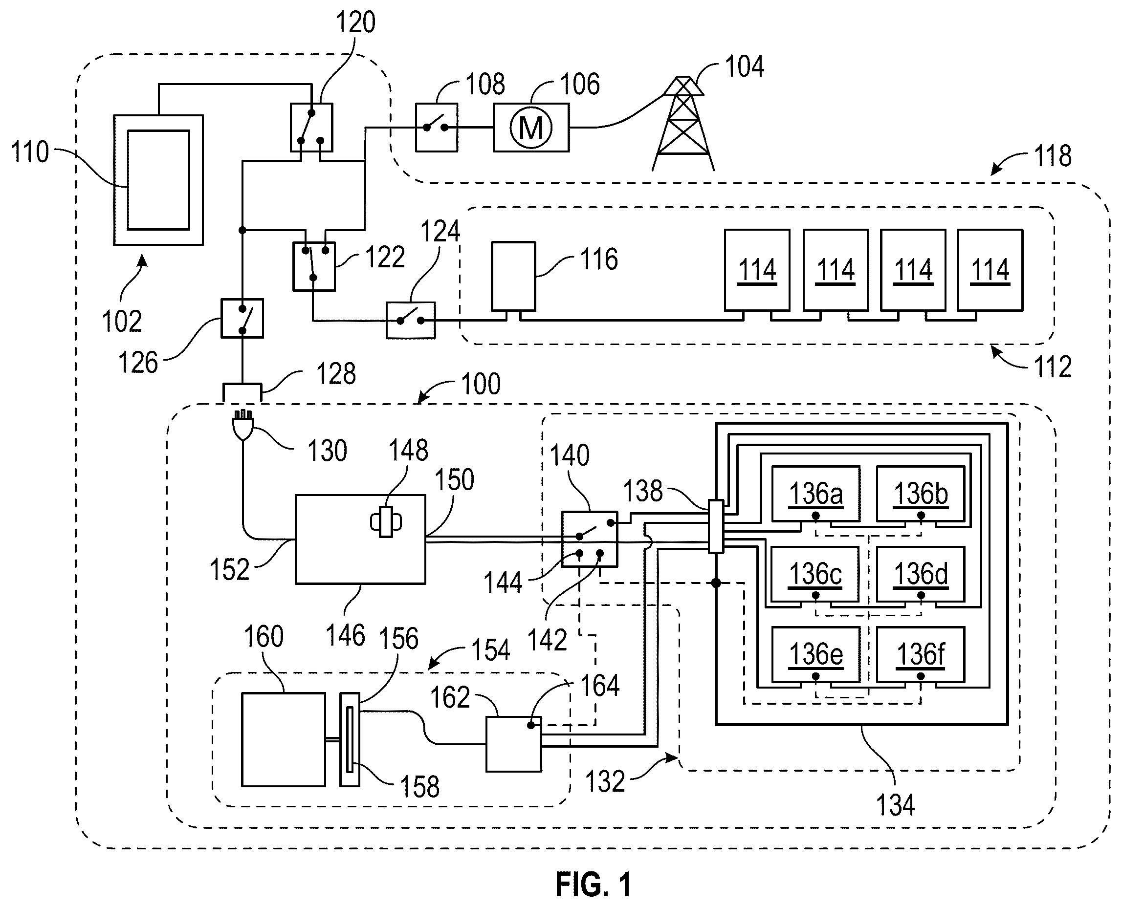 Patent US11824399 — Back-up generator and associated electric power systems — Figure 1