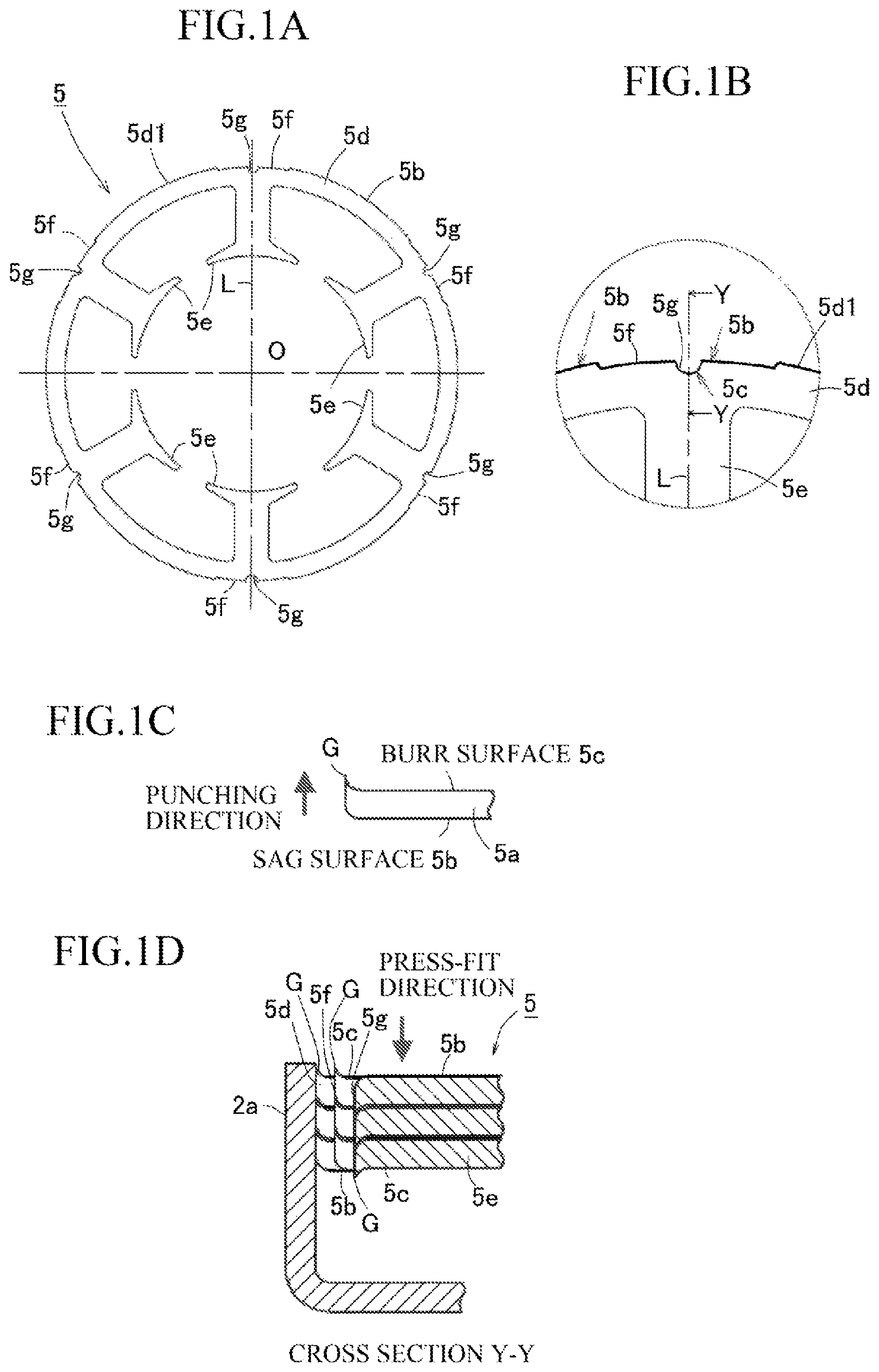Patent US11824401 — Stator core with adjustable press-fit force to motor case and motor with the stator core — Figure 1