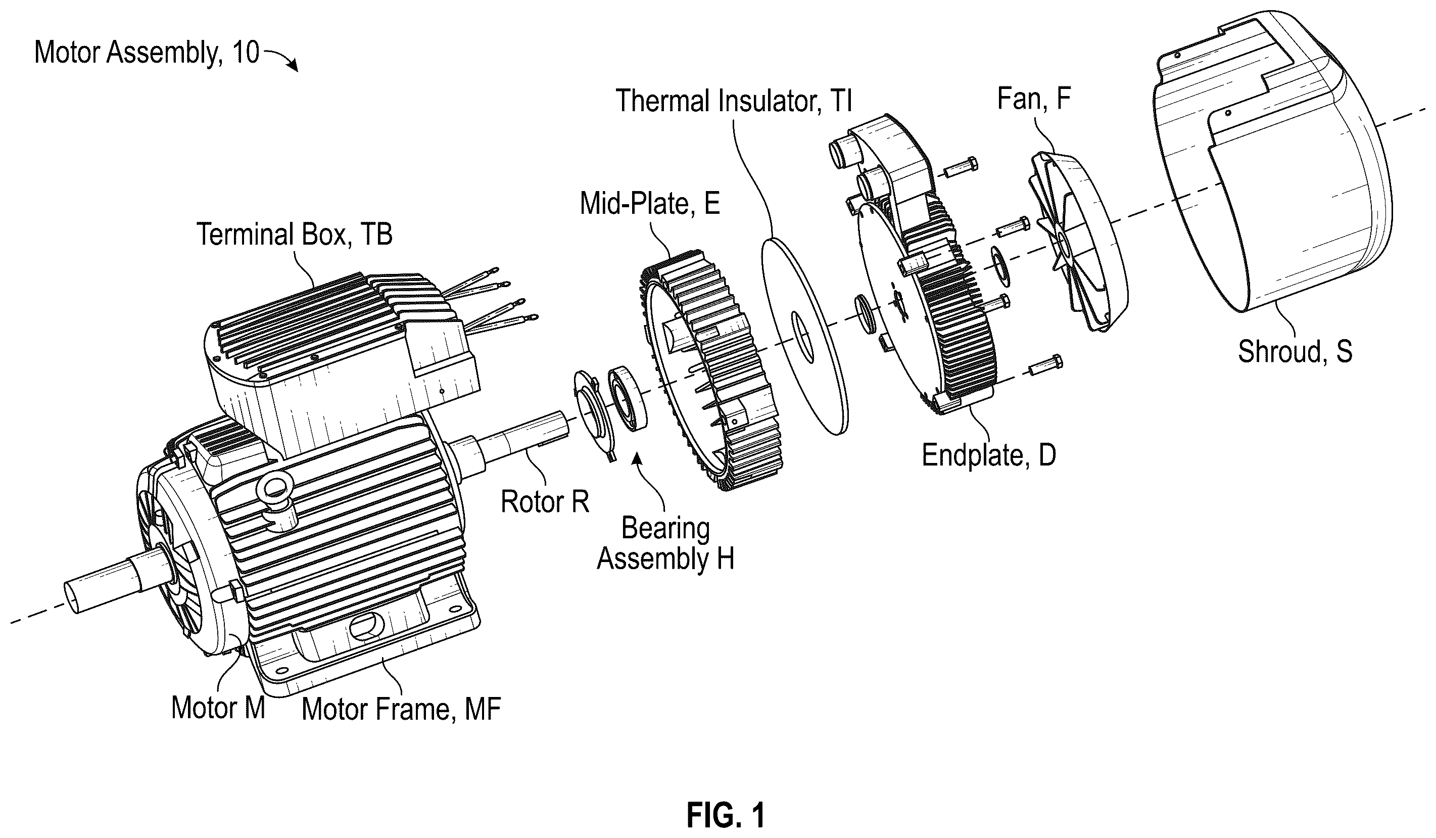 Patent US11824406 — Motor drive unit — Figure 1