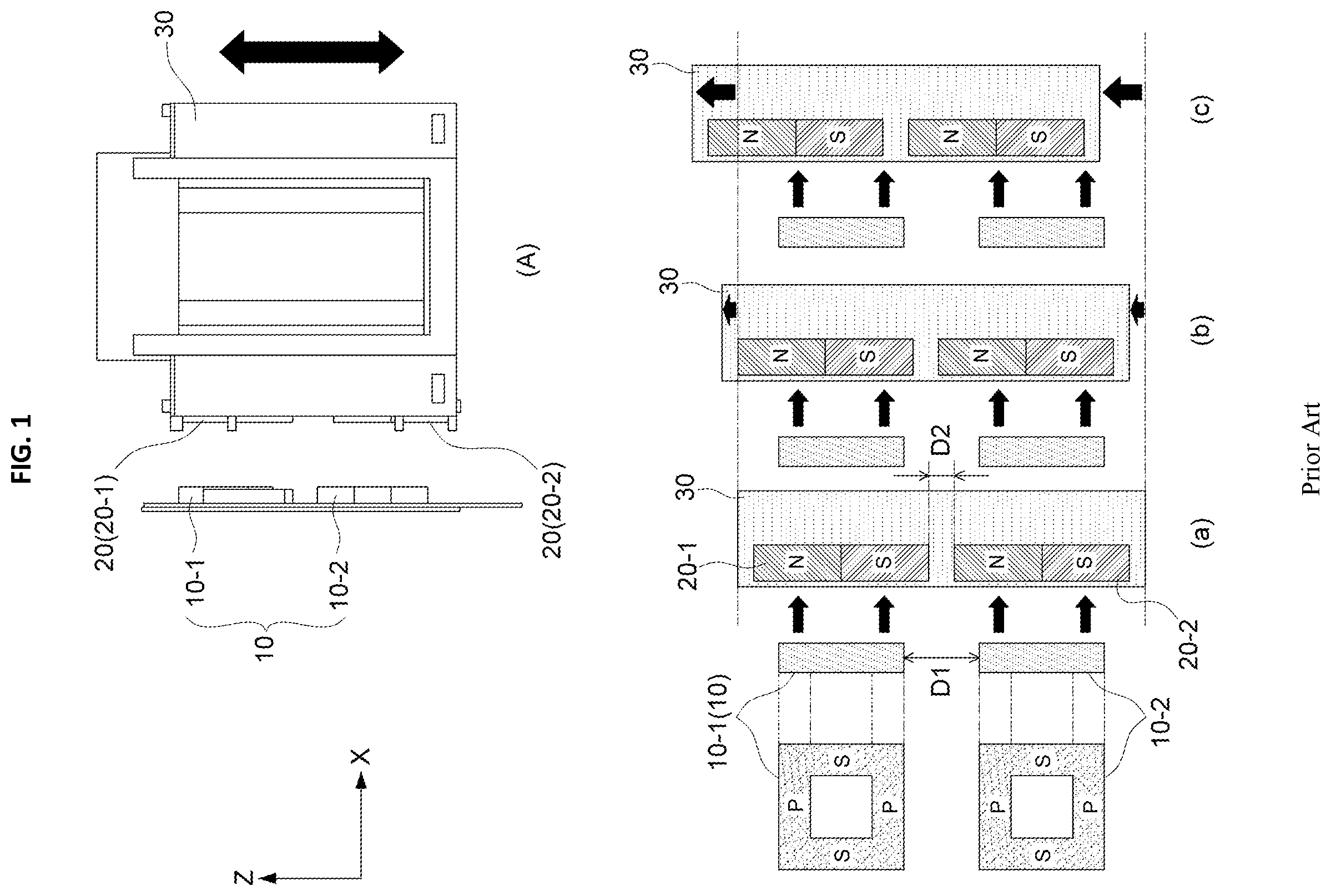 Patent US11824417 — Actuator with multipolar magnet structure — Figure 1
