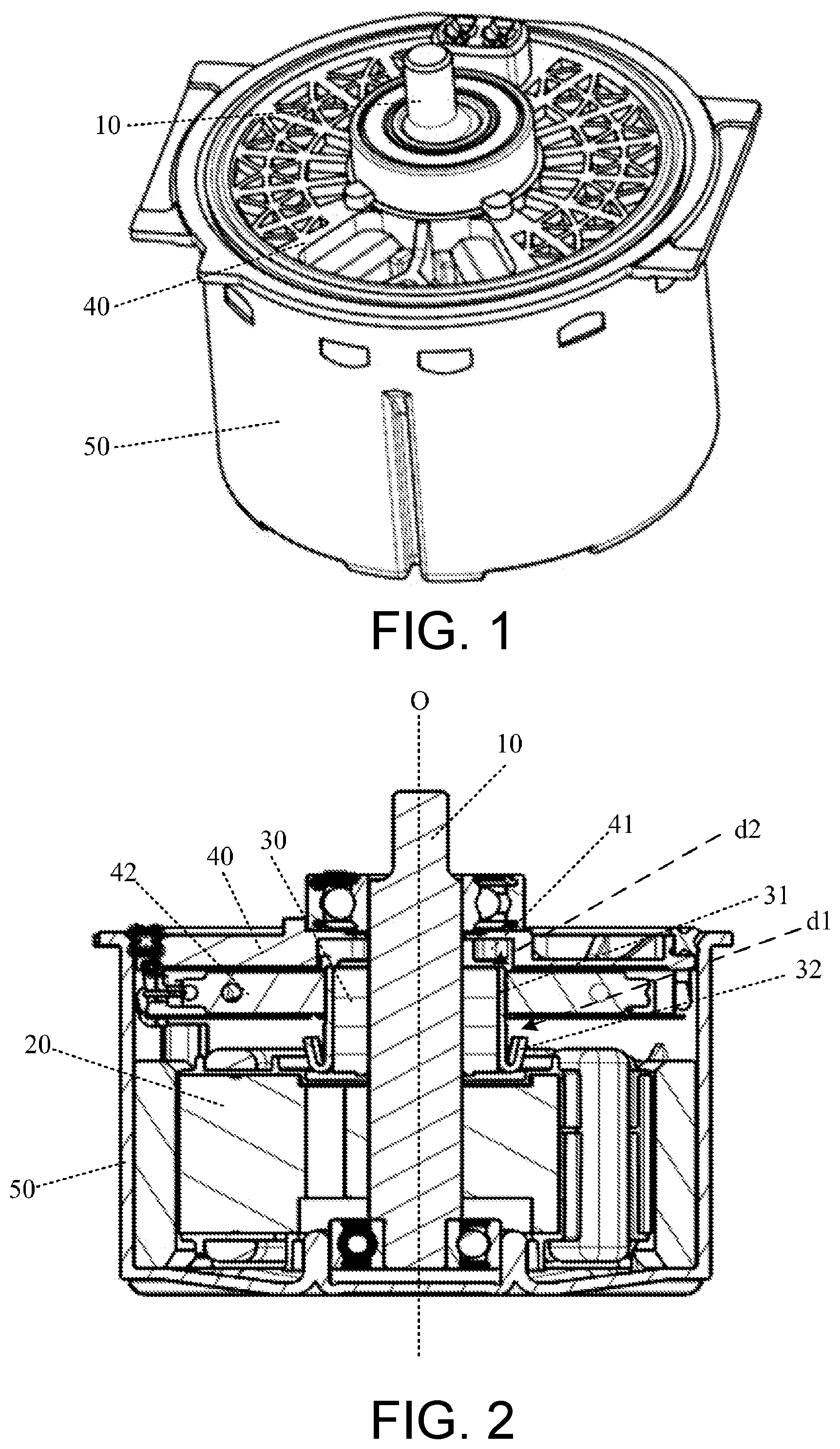 Patent US11824420 — Brushed motor and electrical product — Figure 1