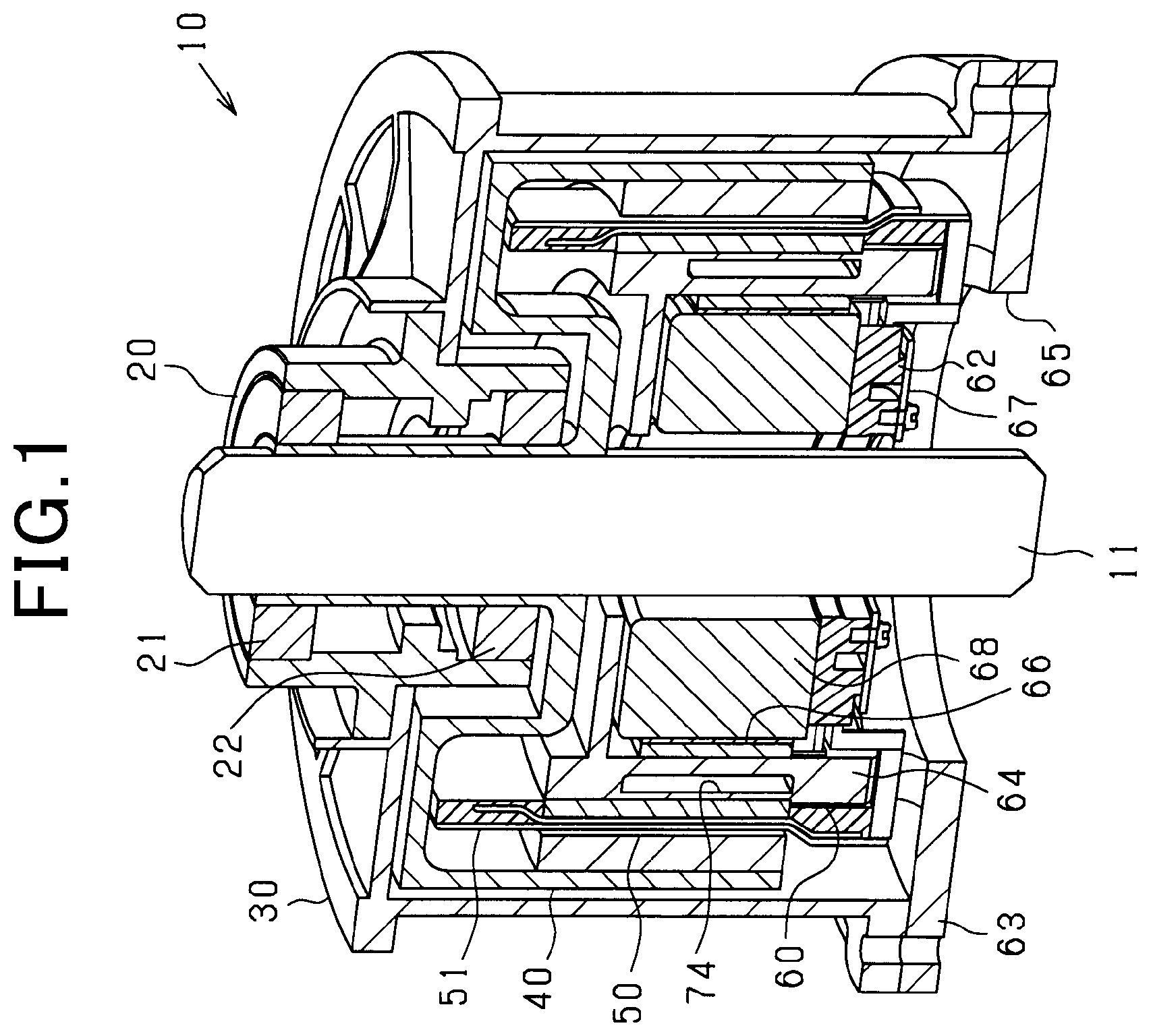 Patent US11824428 — Rotating electrical machine — Figure 1