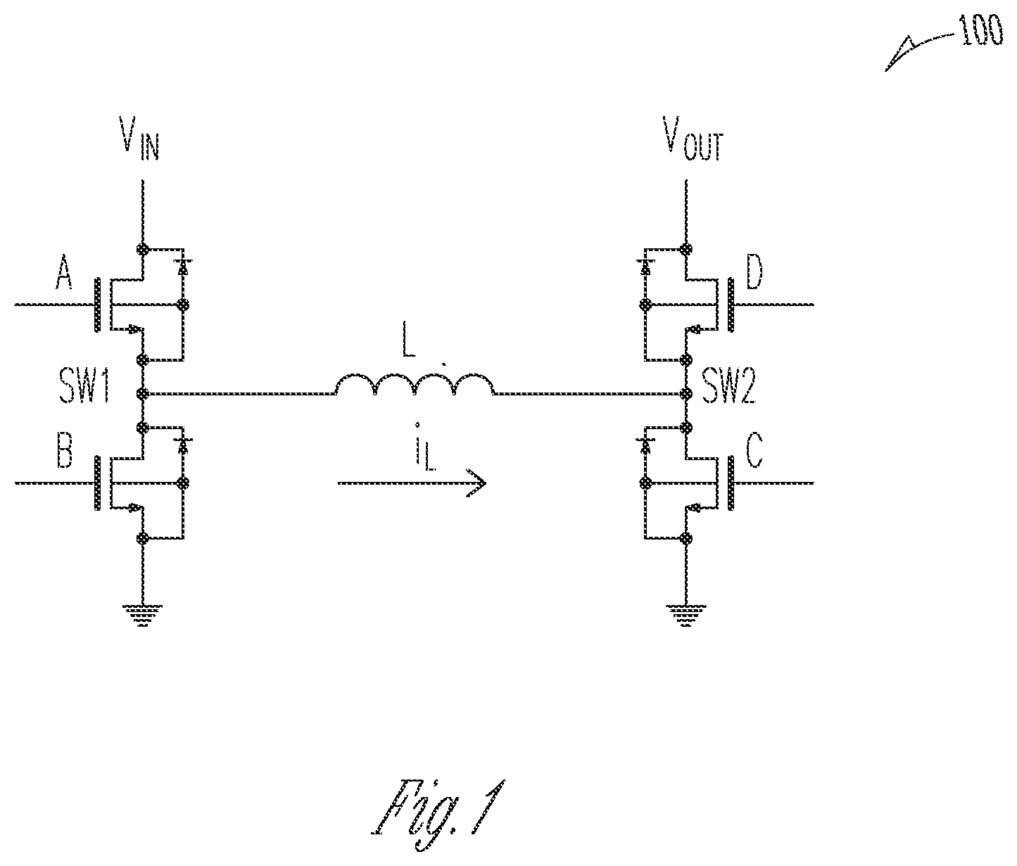 Patent US11824451 — Multi-phase buck-boost converter — Figure 1