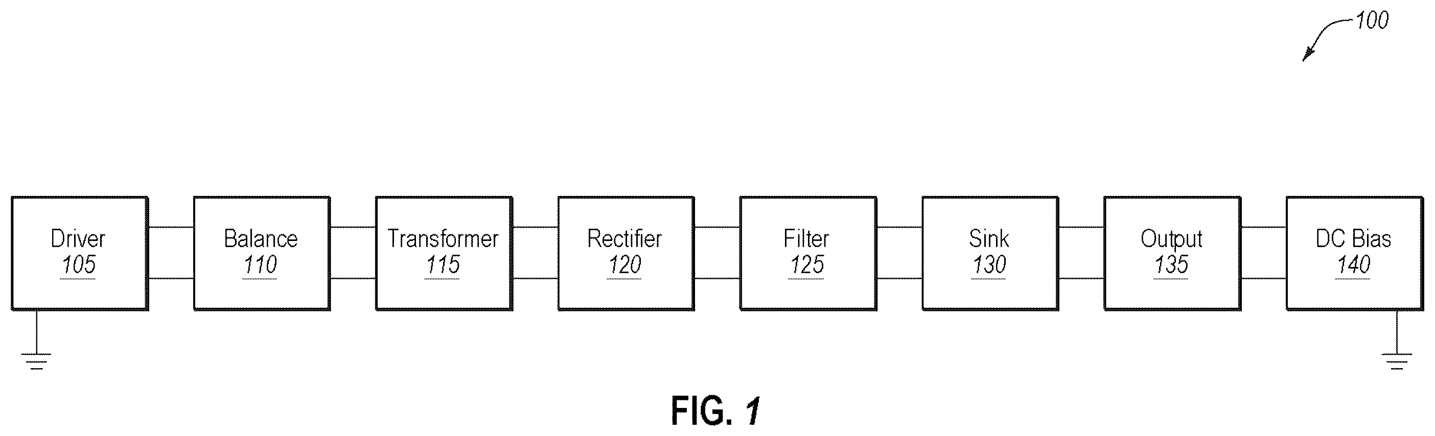 Patent US11824454 — Wafer biasing in a plasma chamber — Figure 1