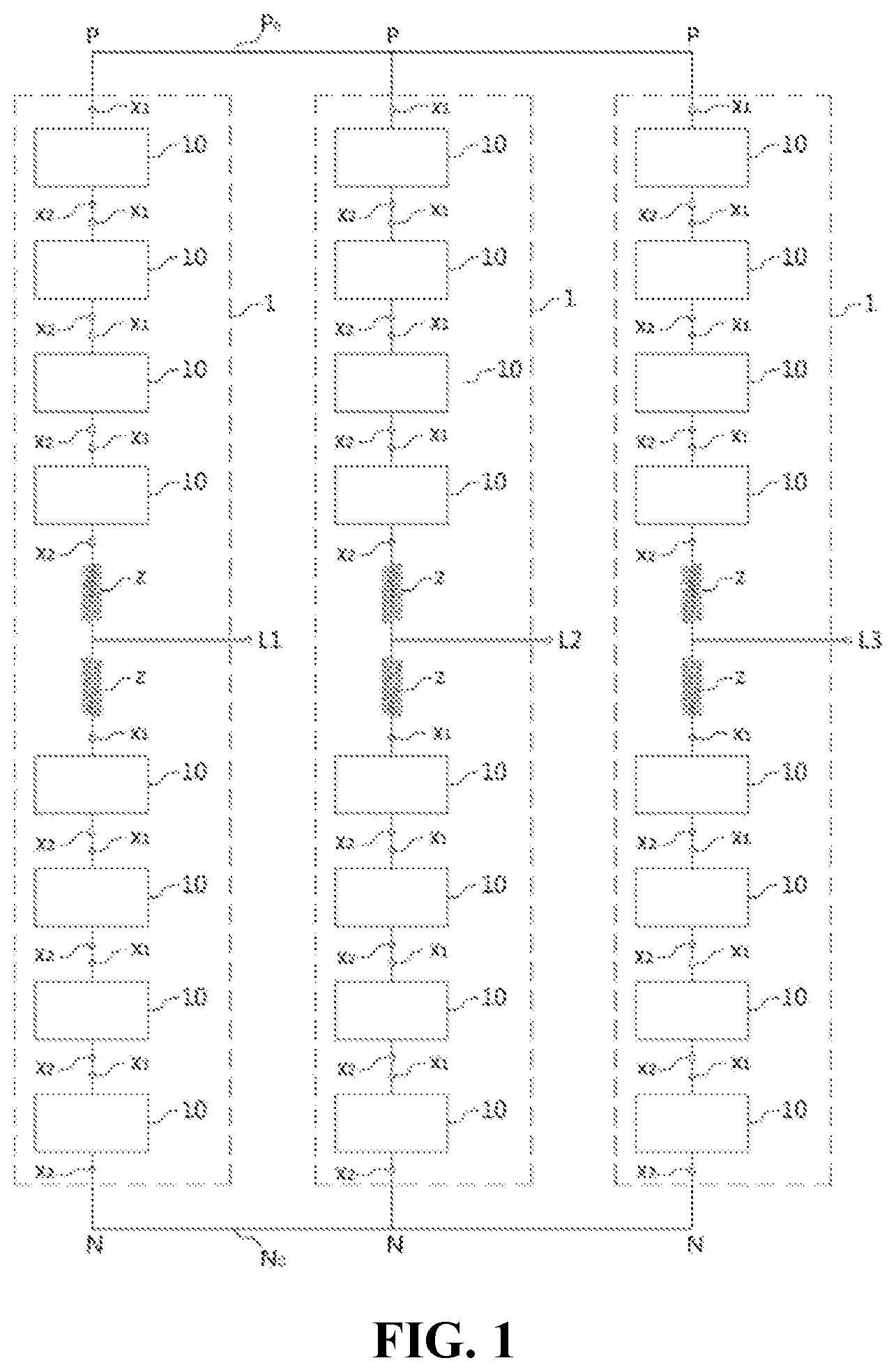 Patent US11824462 — Sub-module of power converter including bypass switch — Figure 1