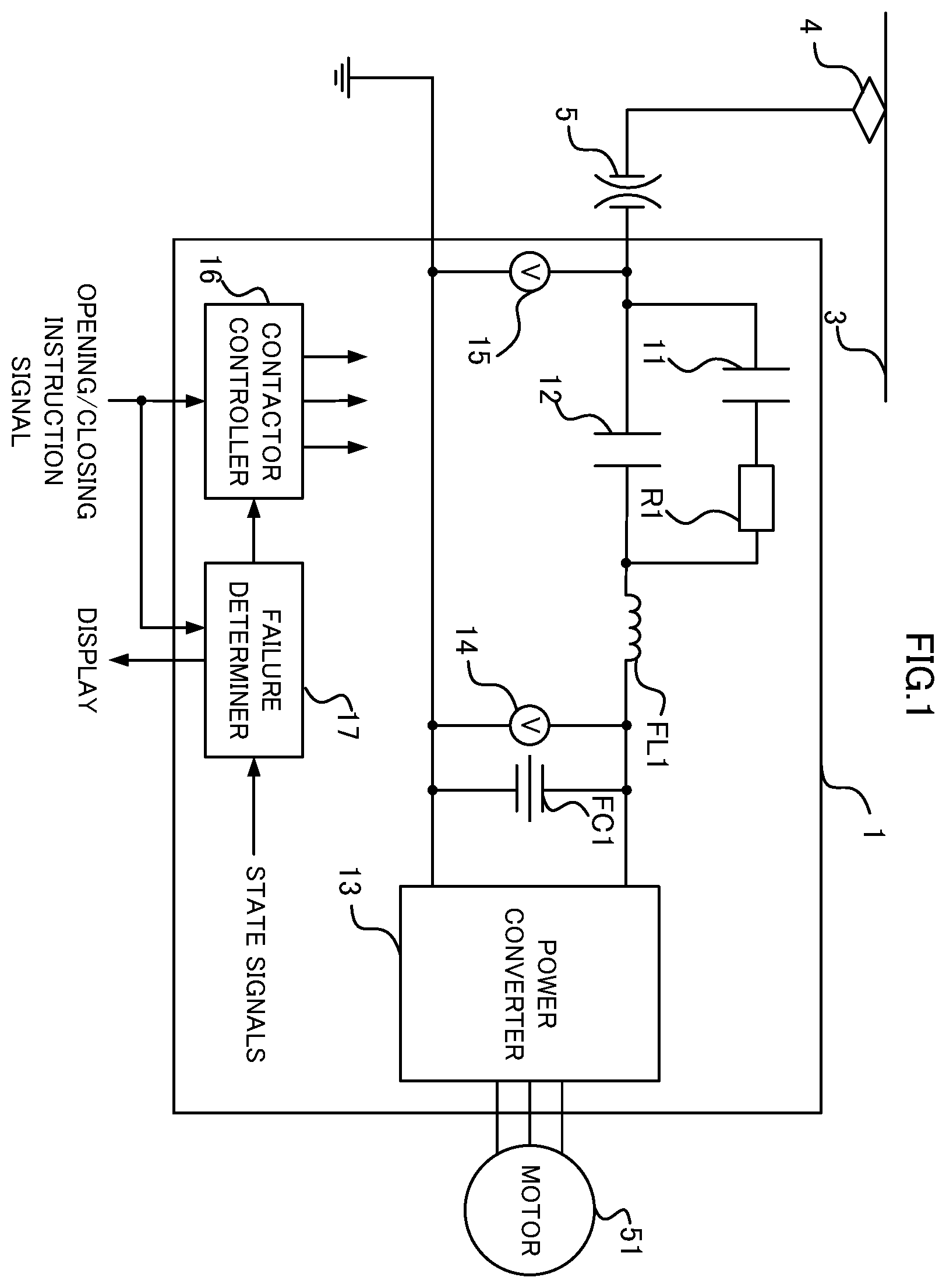 Patent US11824465 — Power conversion device and failure determination method — Figure 1