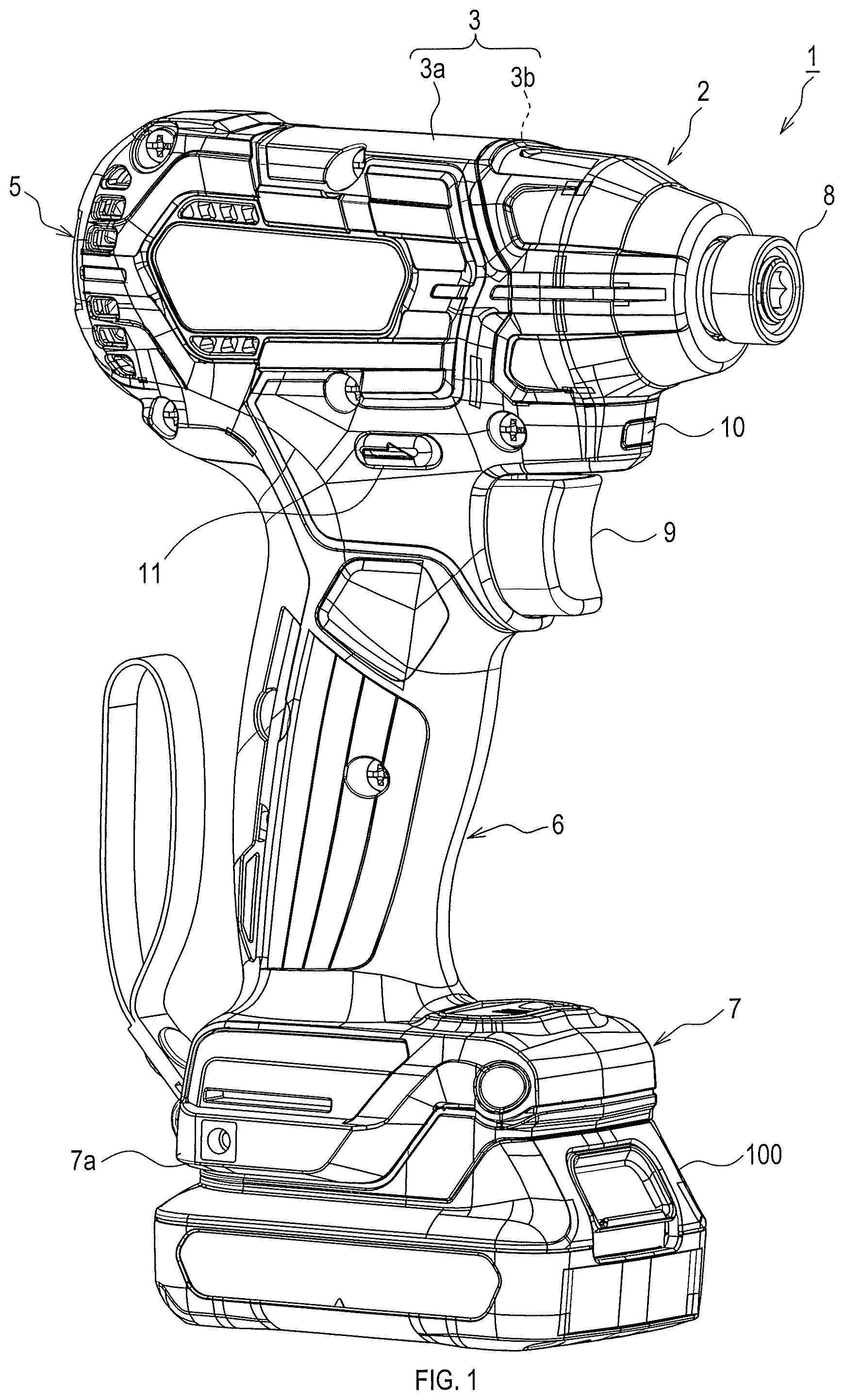 Patent US11824473 Figure 1 – Electric working machine, and method for supplying electric power to controller of electric working machine