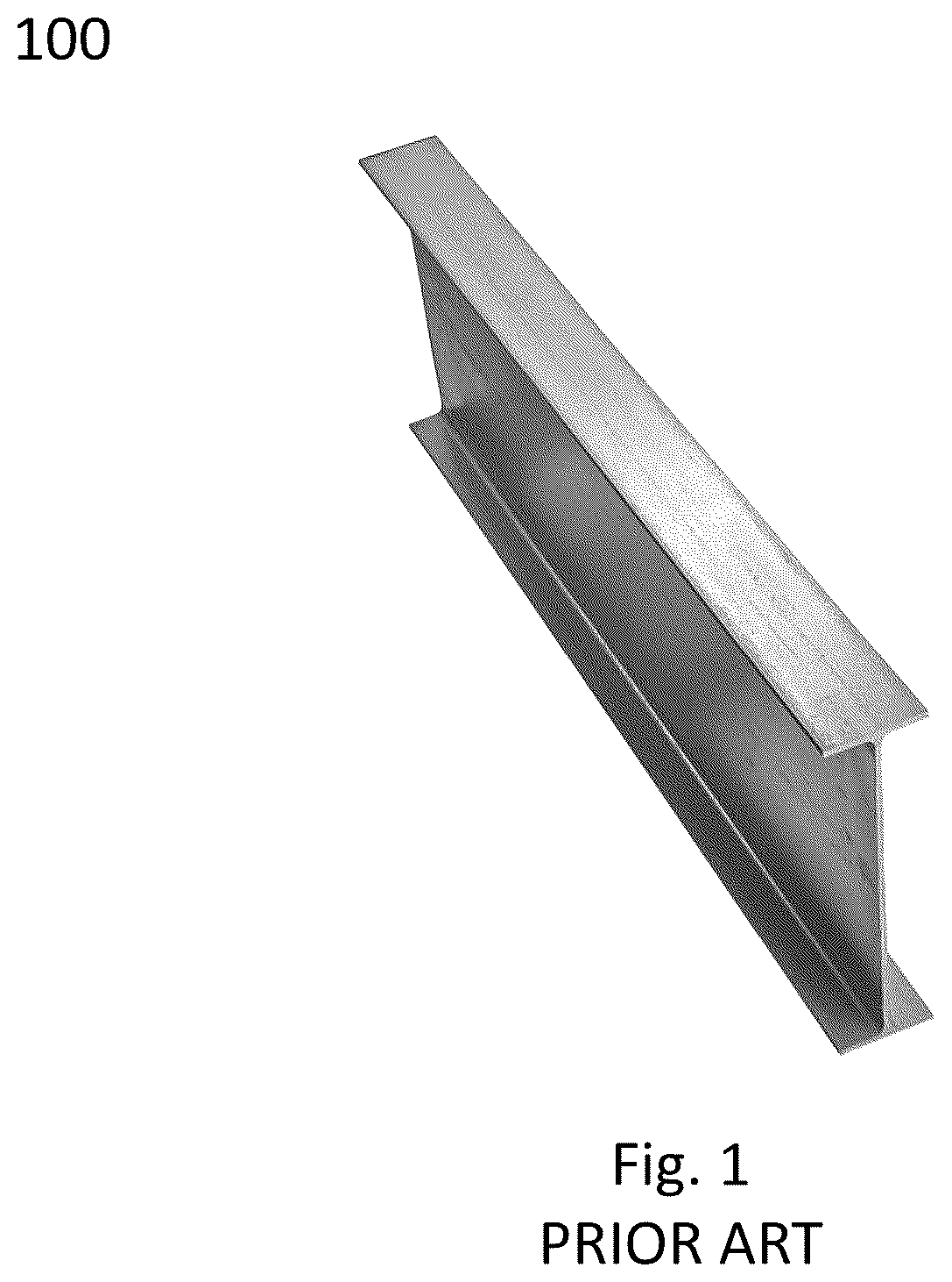Patent US11824481 Figure 1 – Metallurgical steel post design for solar farm foundations and increased guardrail durability