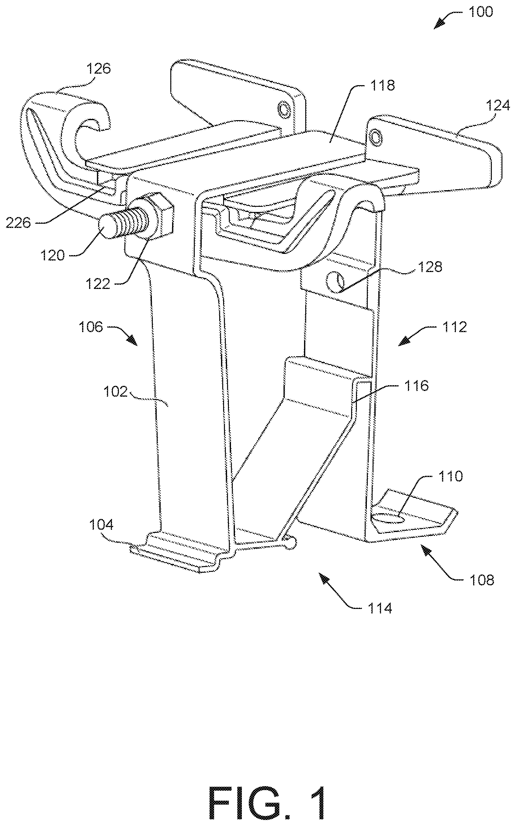 Patent US11824489 — Photovoltaic module clamp assembly — Figure 1