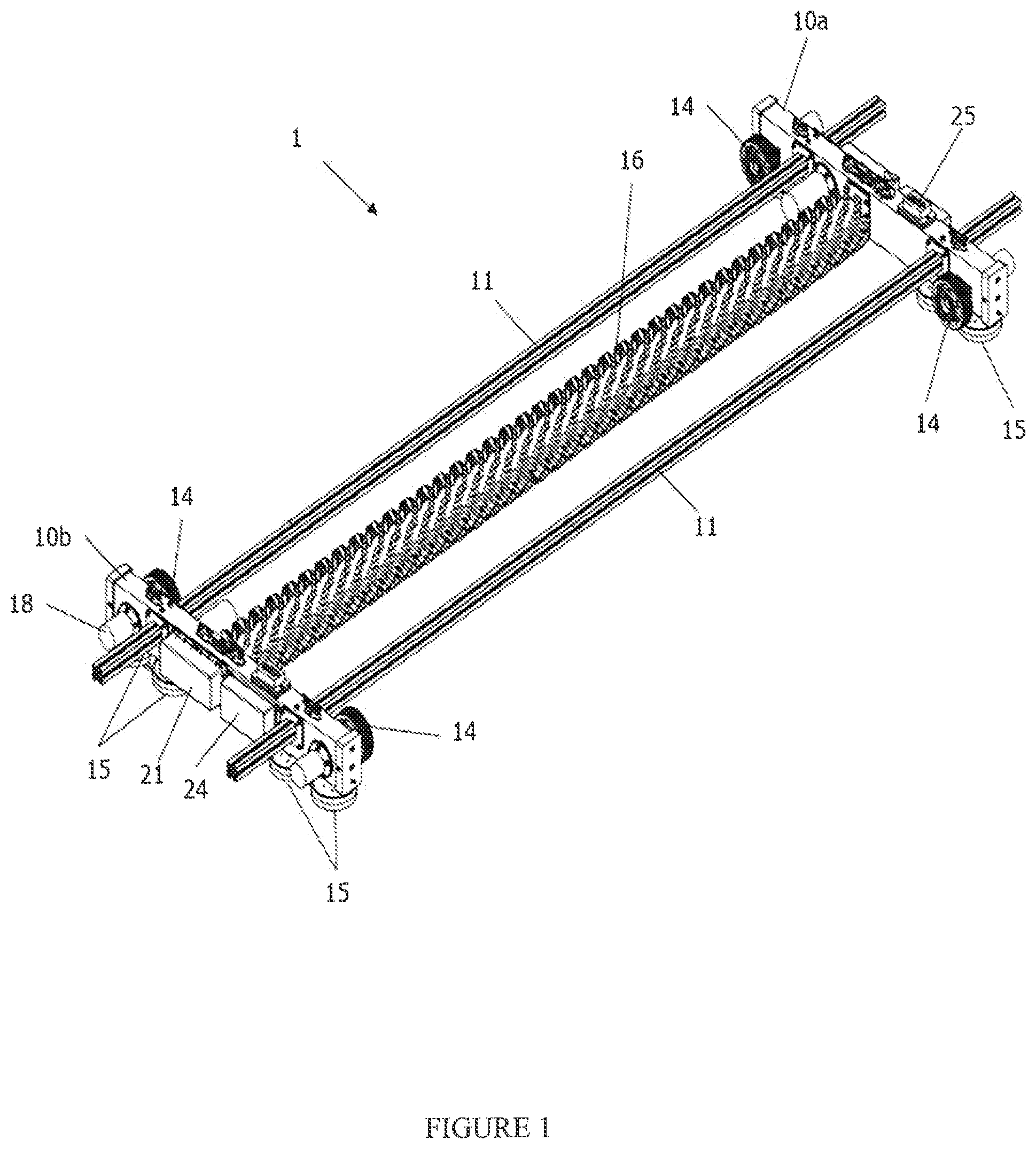 Patent US11824492 — Modular system for cleaning solar panels — Figure 1