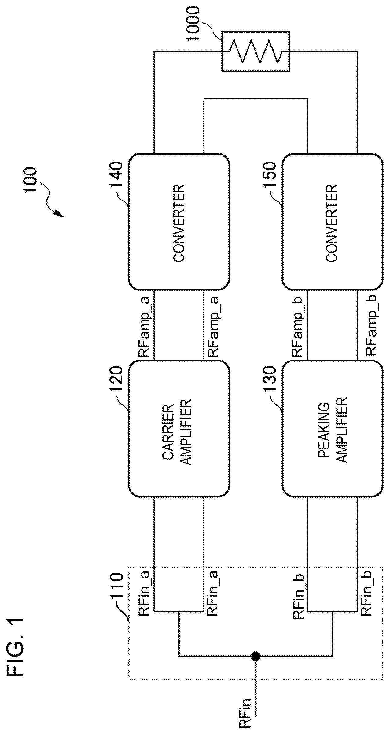 Patent US11824501 — Power amplifier circuit — Figure 1