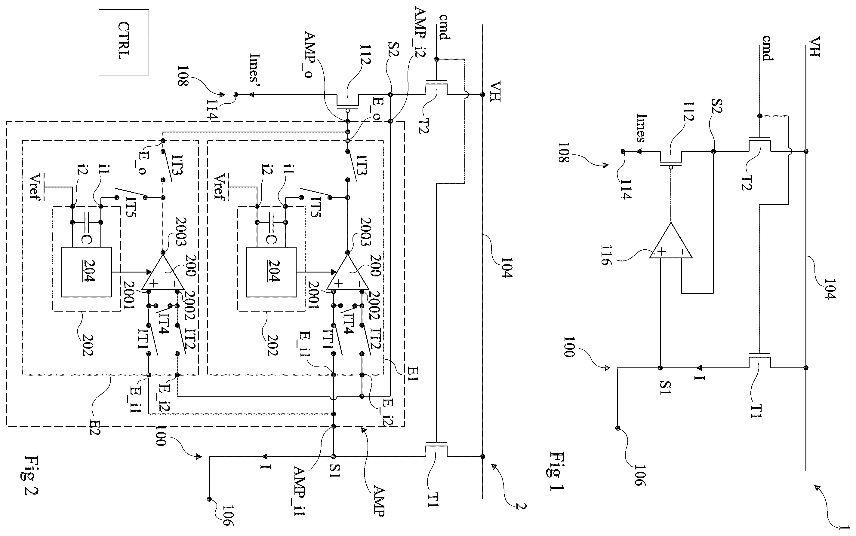 Patent US11824504 — Error amplifier device — Figure 1