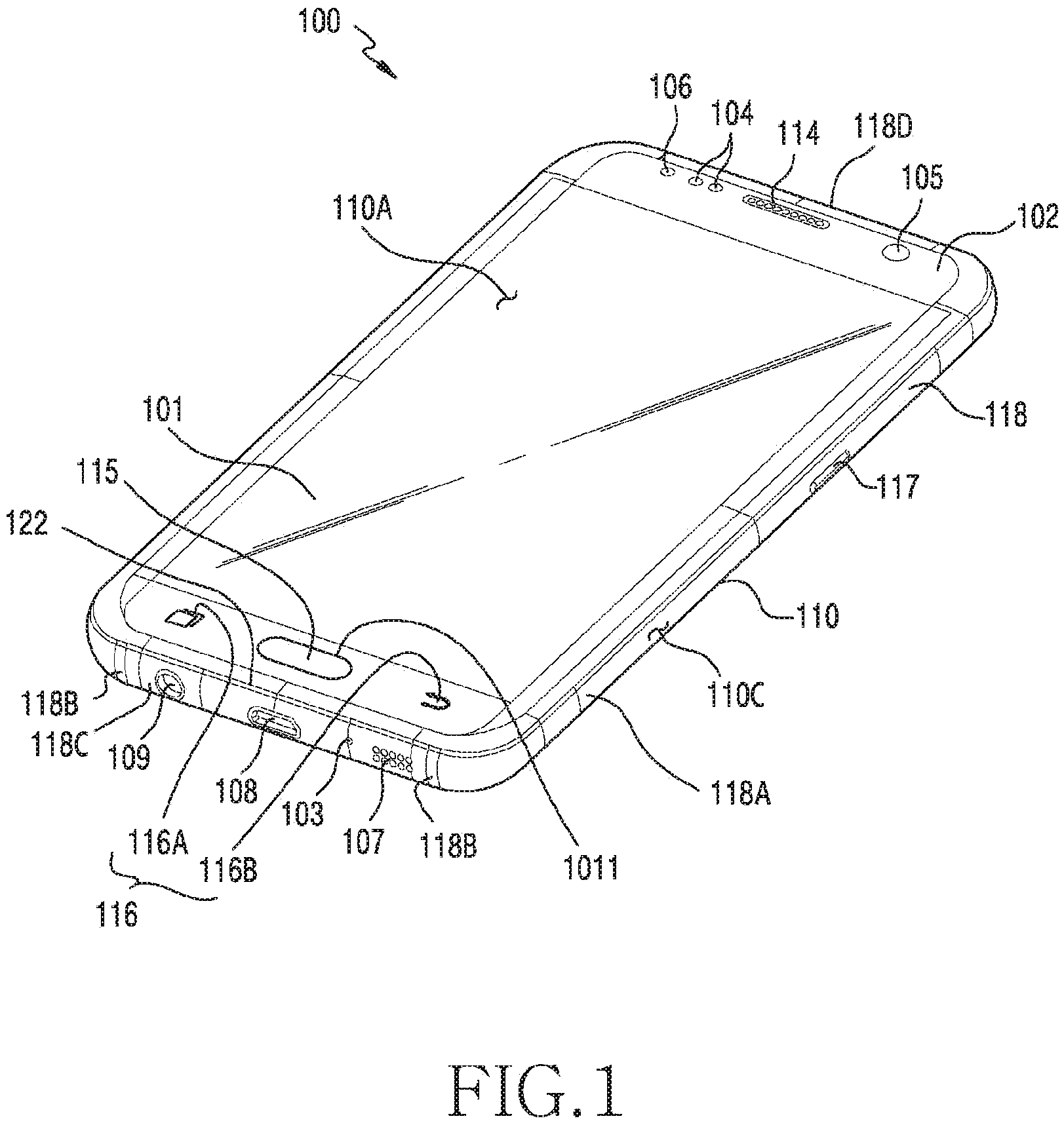 Patent US11824529 — Circuit for adjusting resonance frequency and electronic device including same — Figure 1