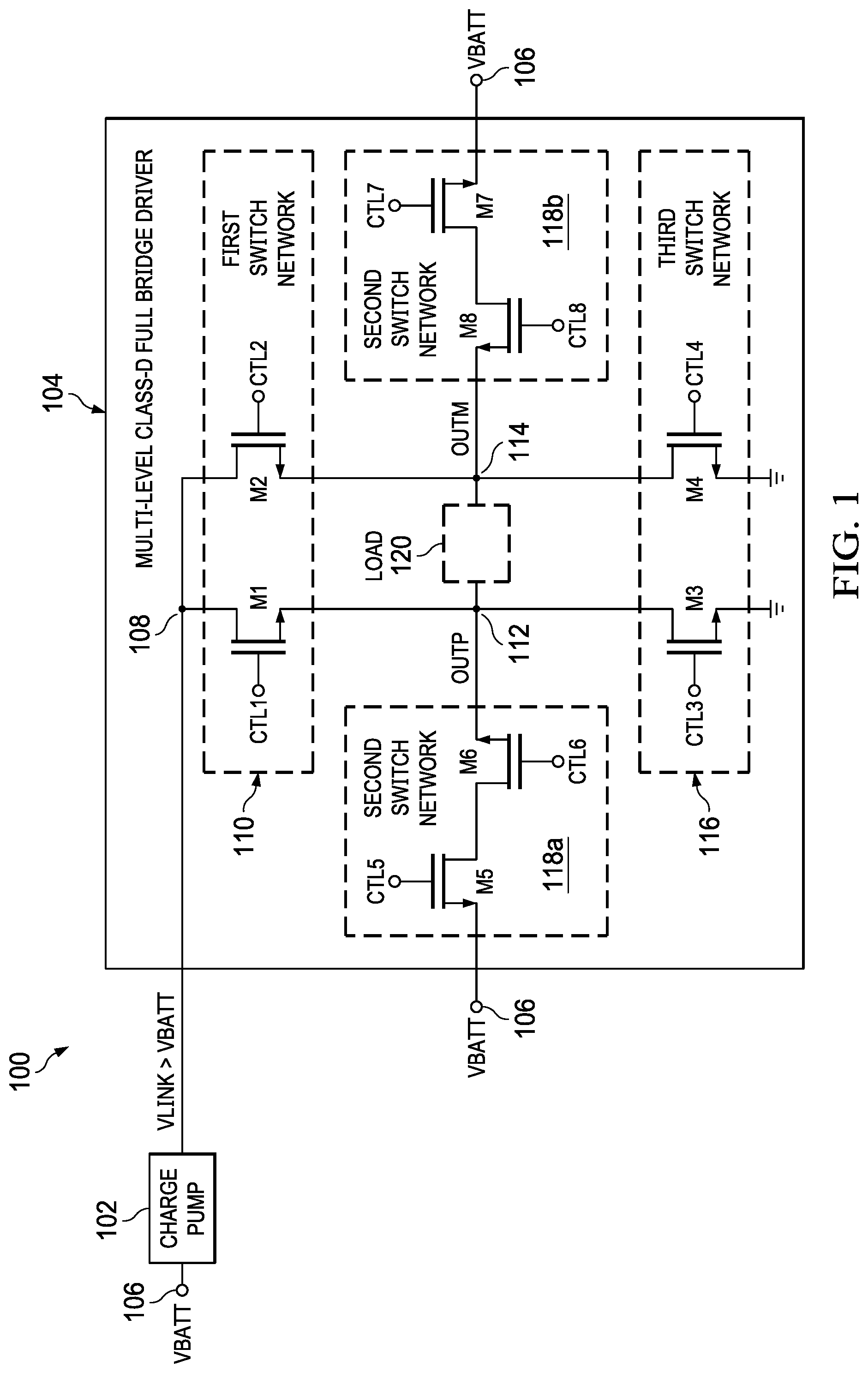 Patent US11824543 — Folded ramp generator — Figure 1