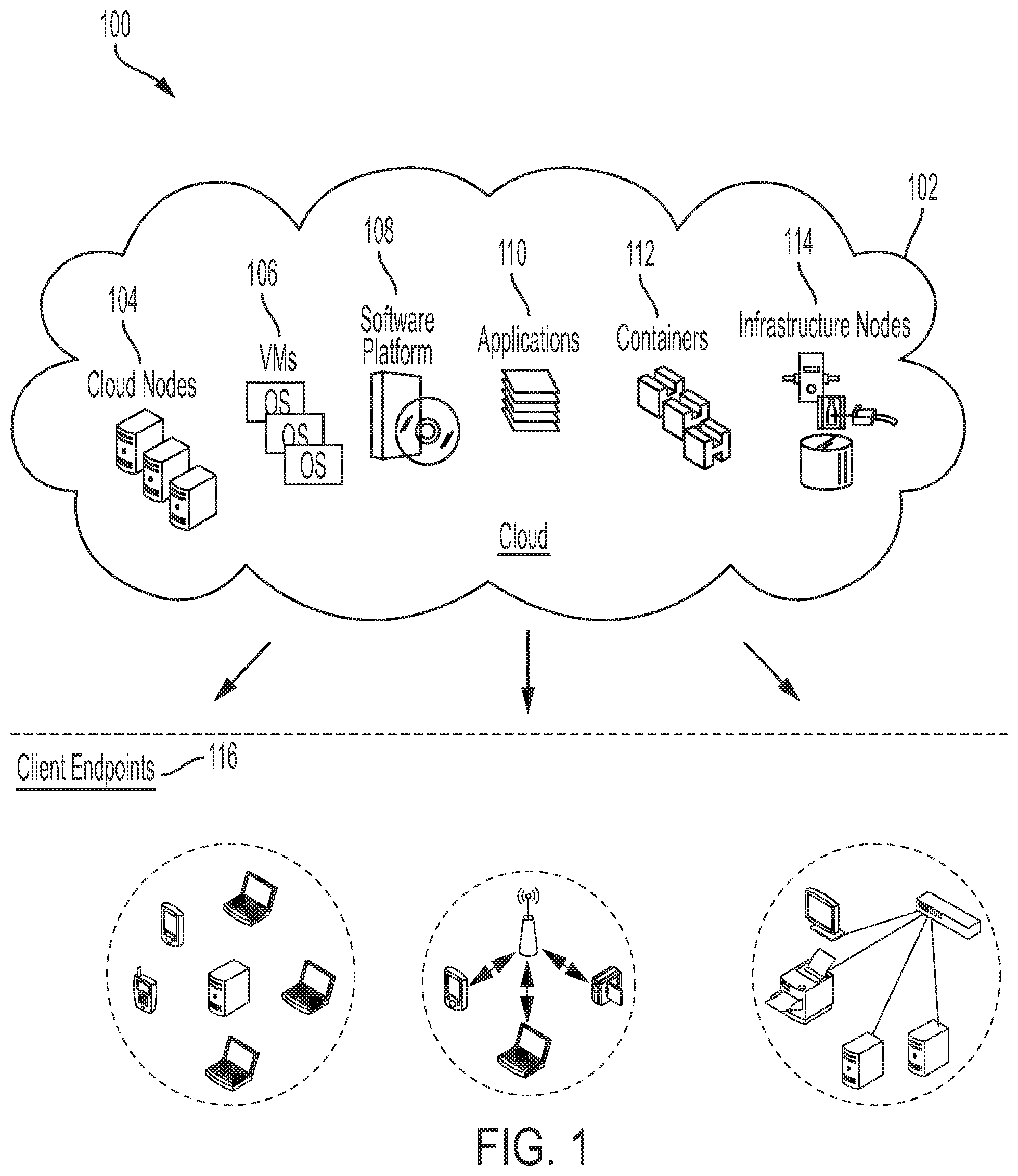 Patent US11824710 — Zero-touch deployment (ZTD) with adaptive network control policies — Figure 1