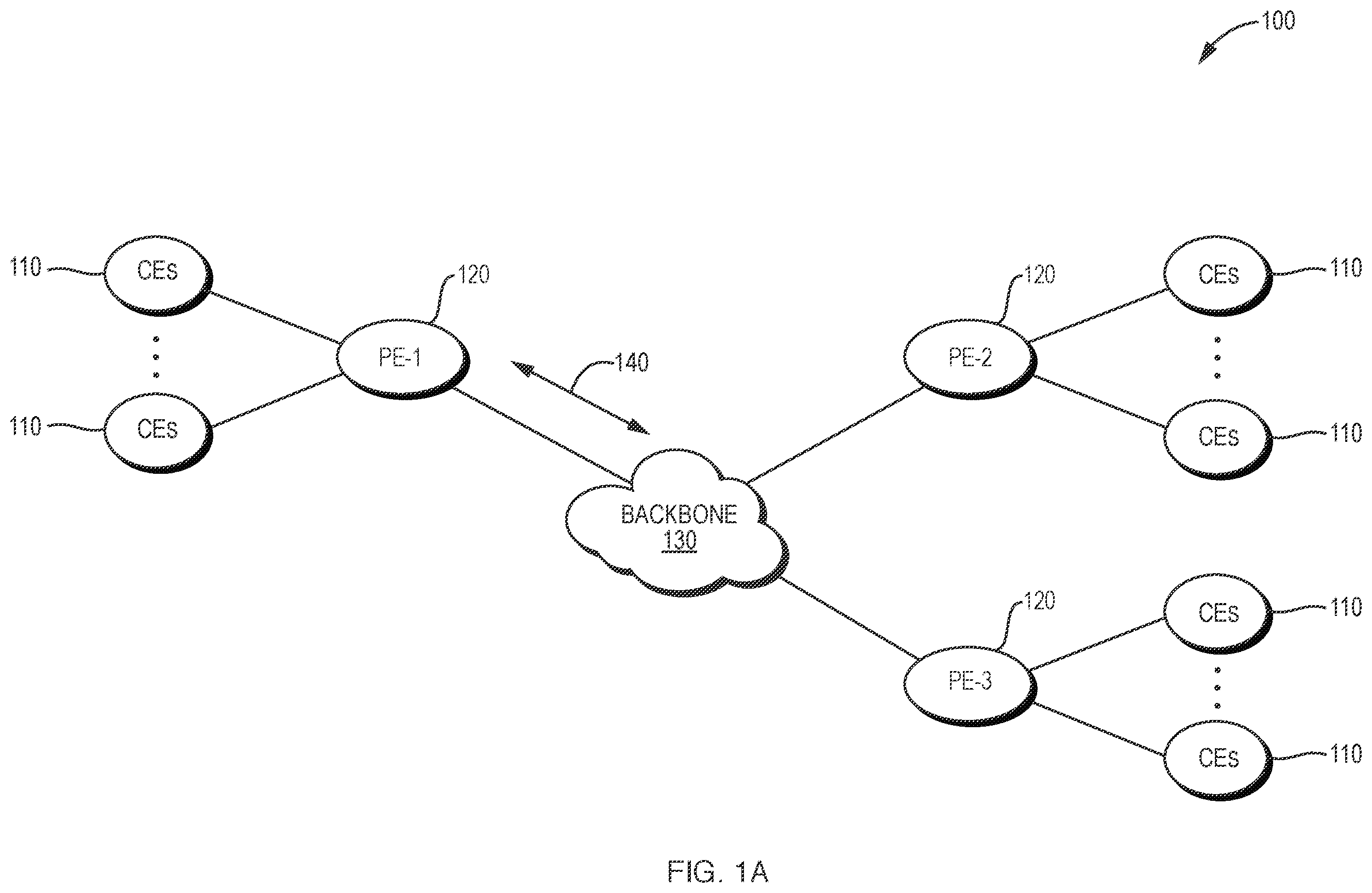 Patent US11824733 — Dynamic AI-driven split tunneling policies for remote teleworkers — Figure 1