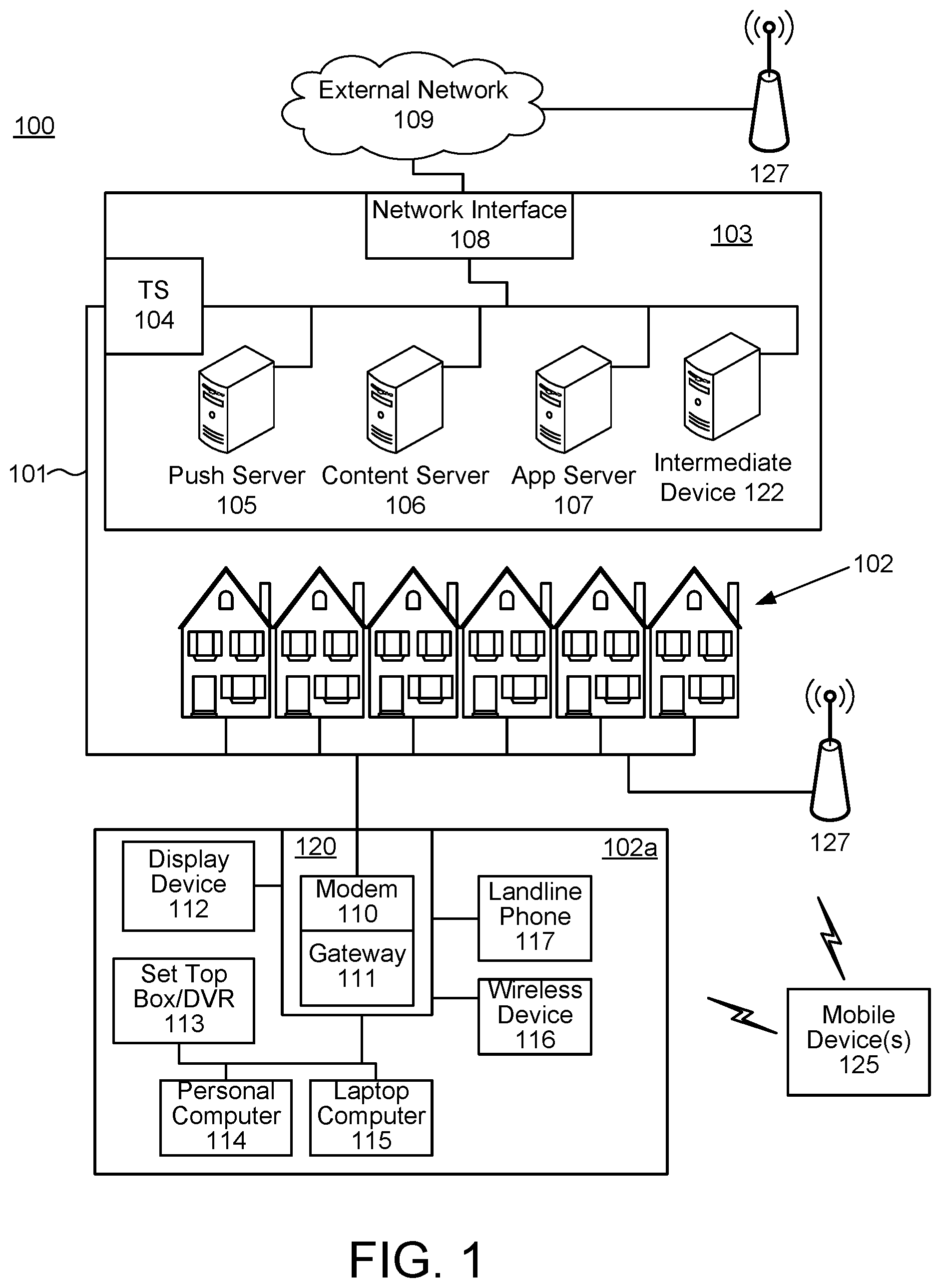 Patent US11824853 — Mutual secure communications — Figure 1