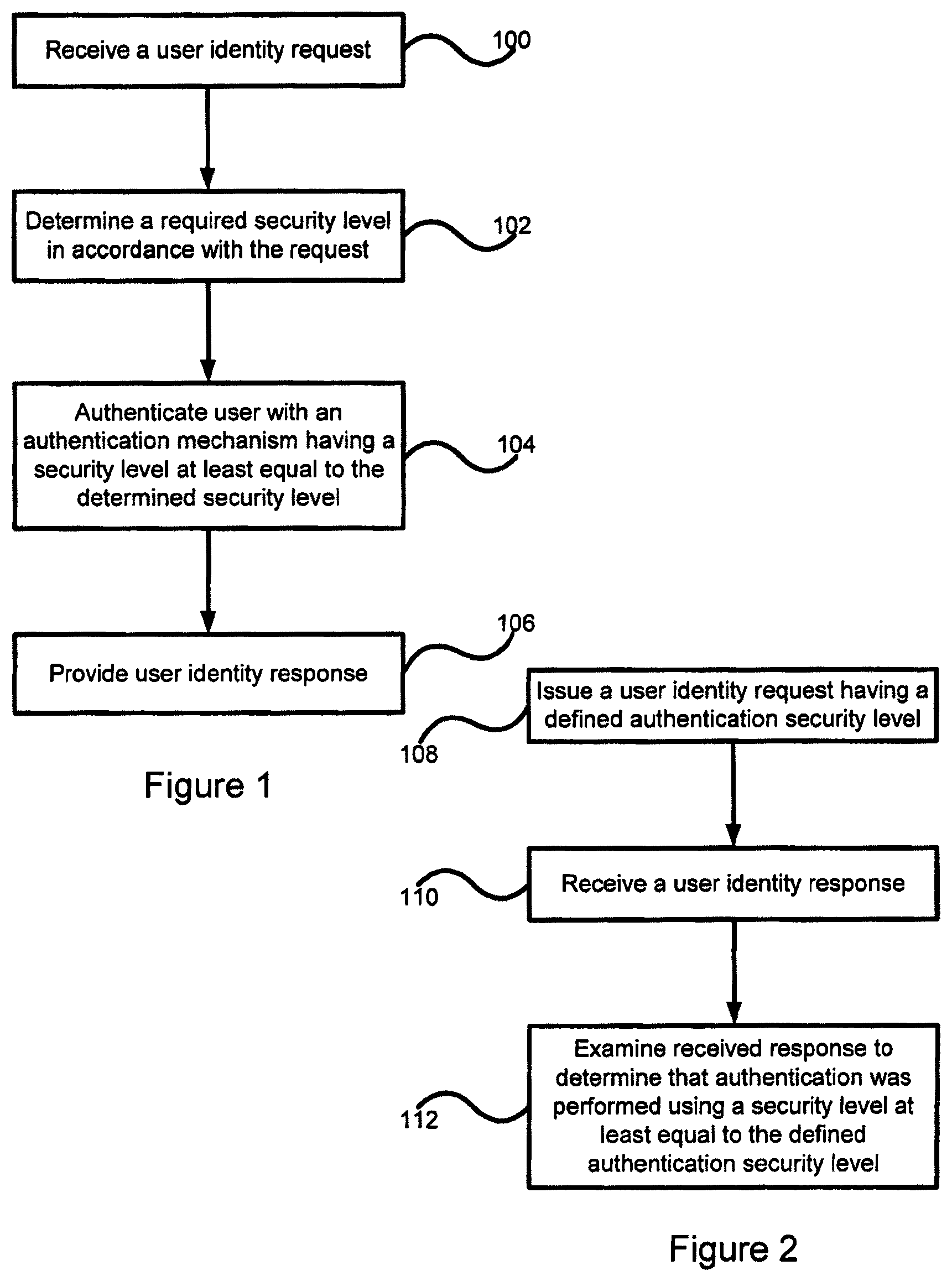 Patent US11824869 — Graduated authentication in an identity management system — Figure 1