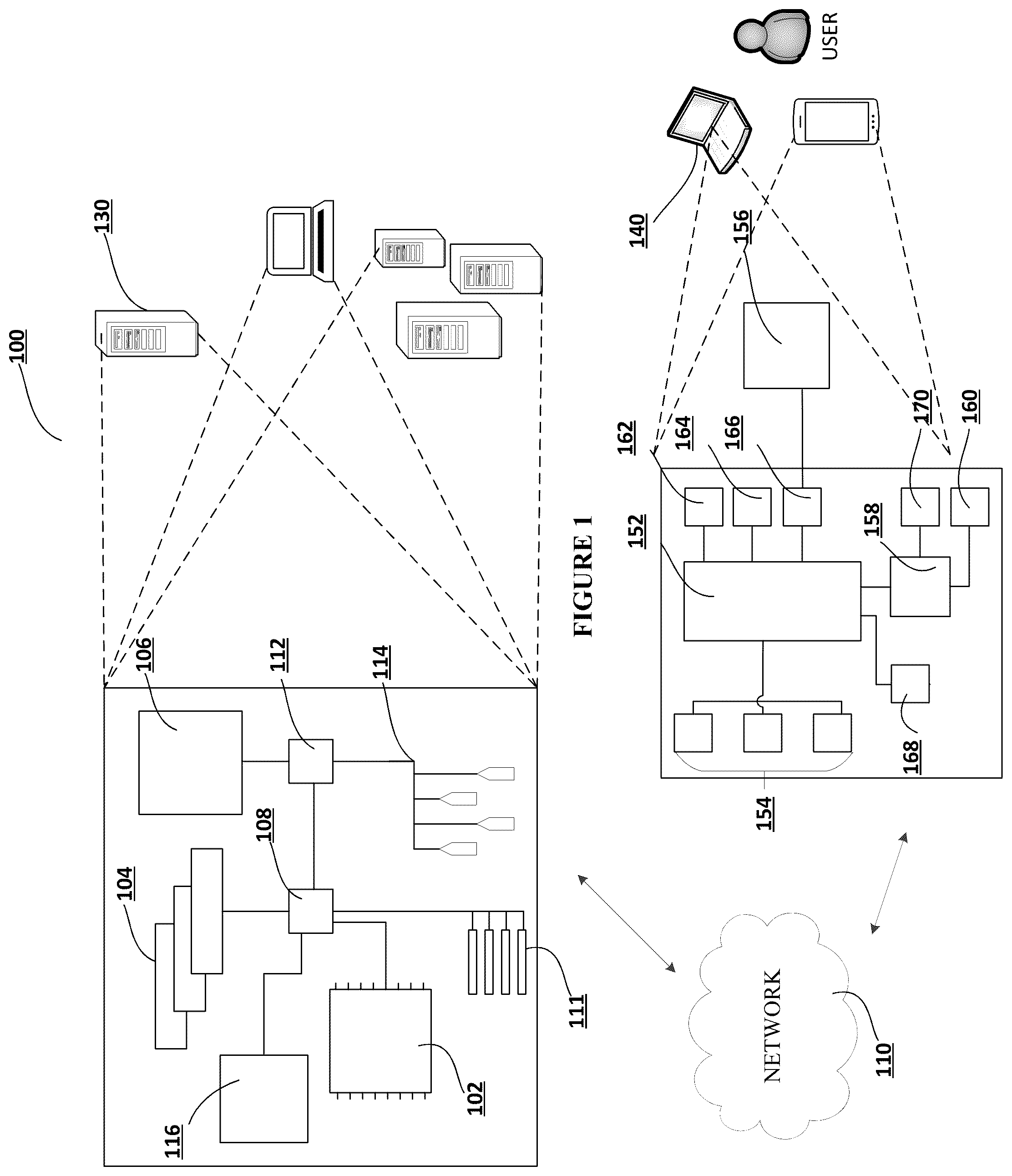 Patent US11824884 — System for generating responsive actions based on unauthorized access events associated with imitation networks — Figure 1