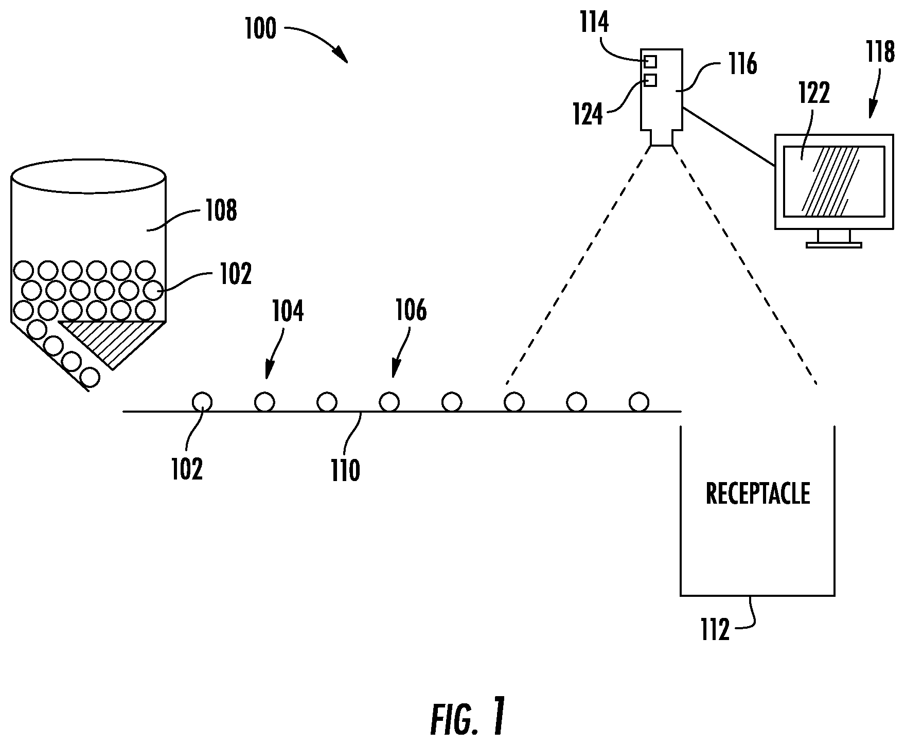 Patent US11832027 — Visual analysis pill dispenser — Figure 1