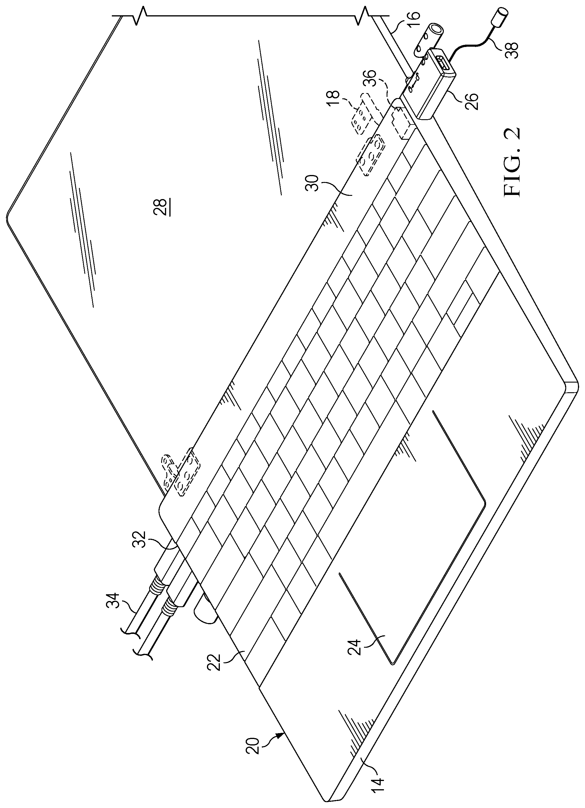 Patent US11832069 Figure 2 – Information handling system speaker with dampened speaker signal interface