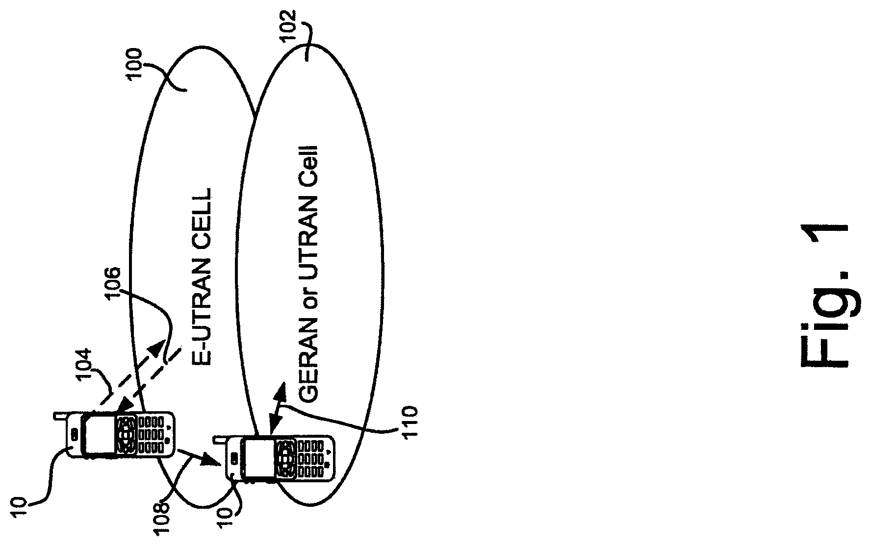 Patent US11832132 — Method for accessing a service unavailable through a network cell — Figure 1