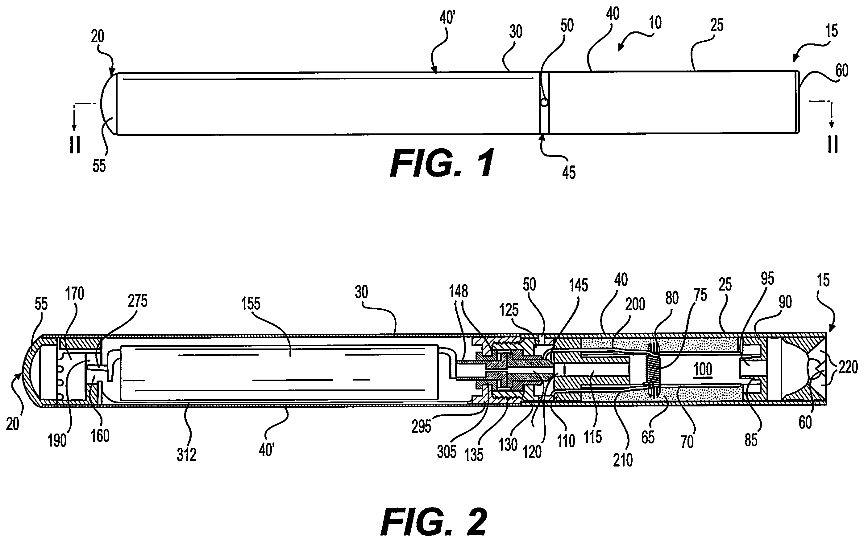 Patent US11832357 — Method of making a heater of an electronic vaping device — Figure 1