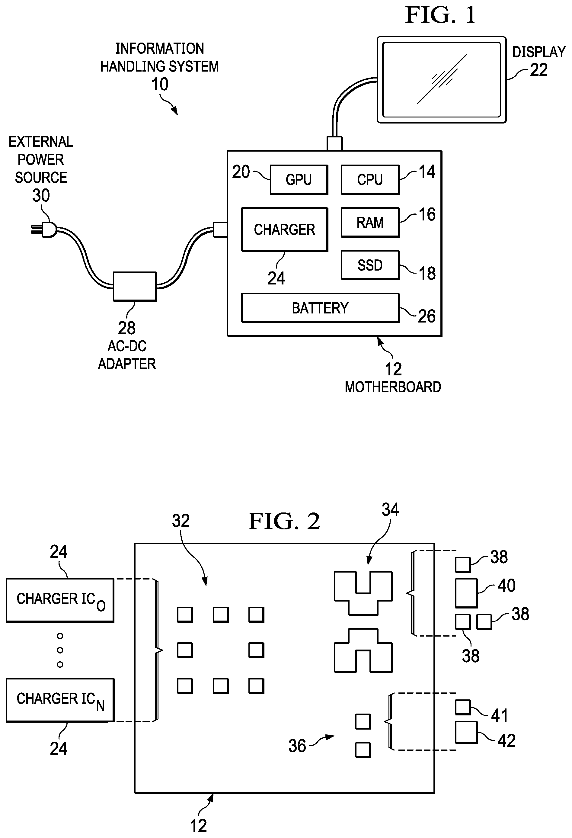 Patent US11832393 — Information handling system interchangeable solder pads — Figure 1
