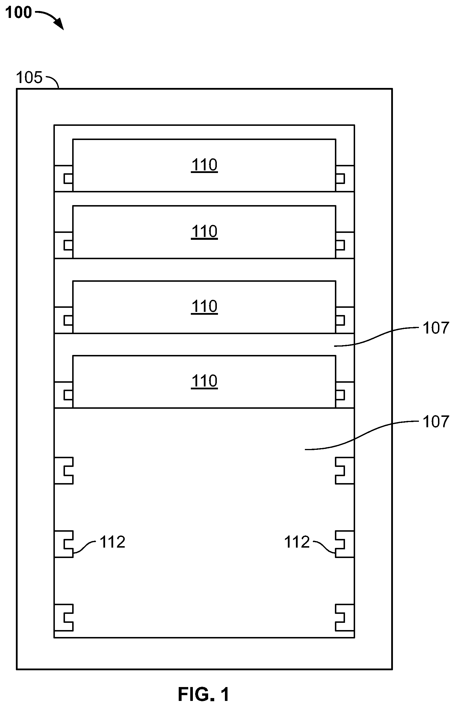 Patent US11832396 — Cooling electronic devices in a data center — Figure 1