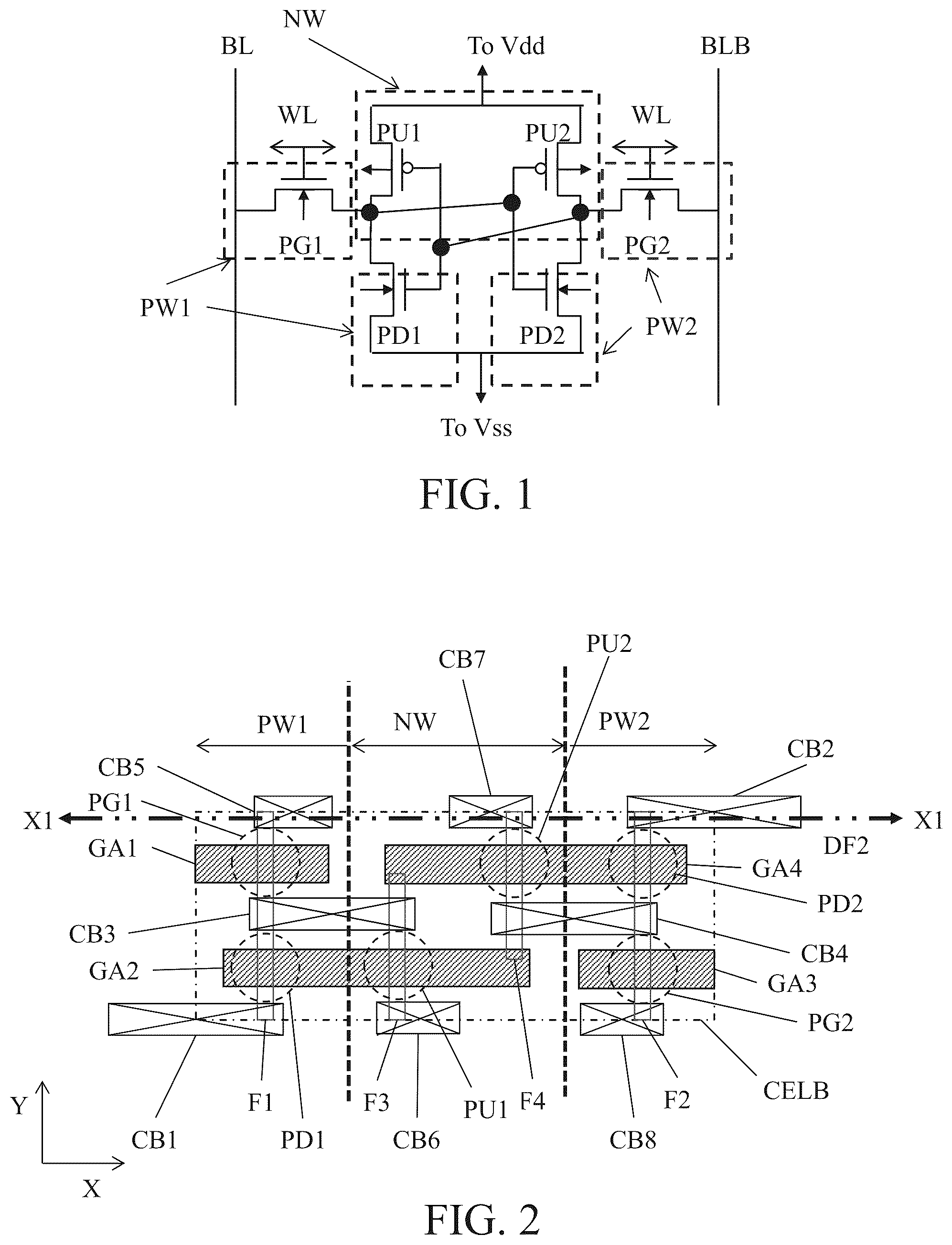 Patent US11832431 — Method for manufacturing static random access memory device — Figure 1